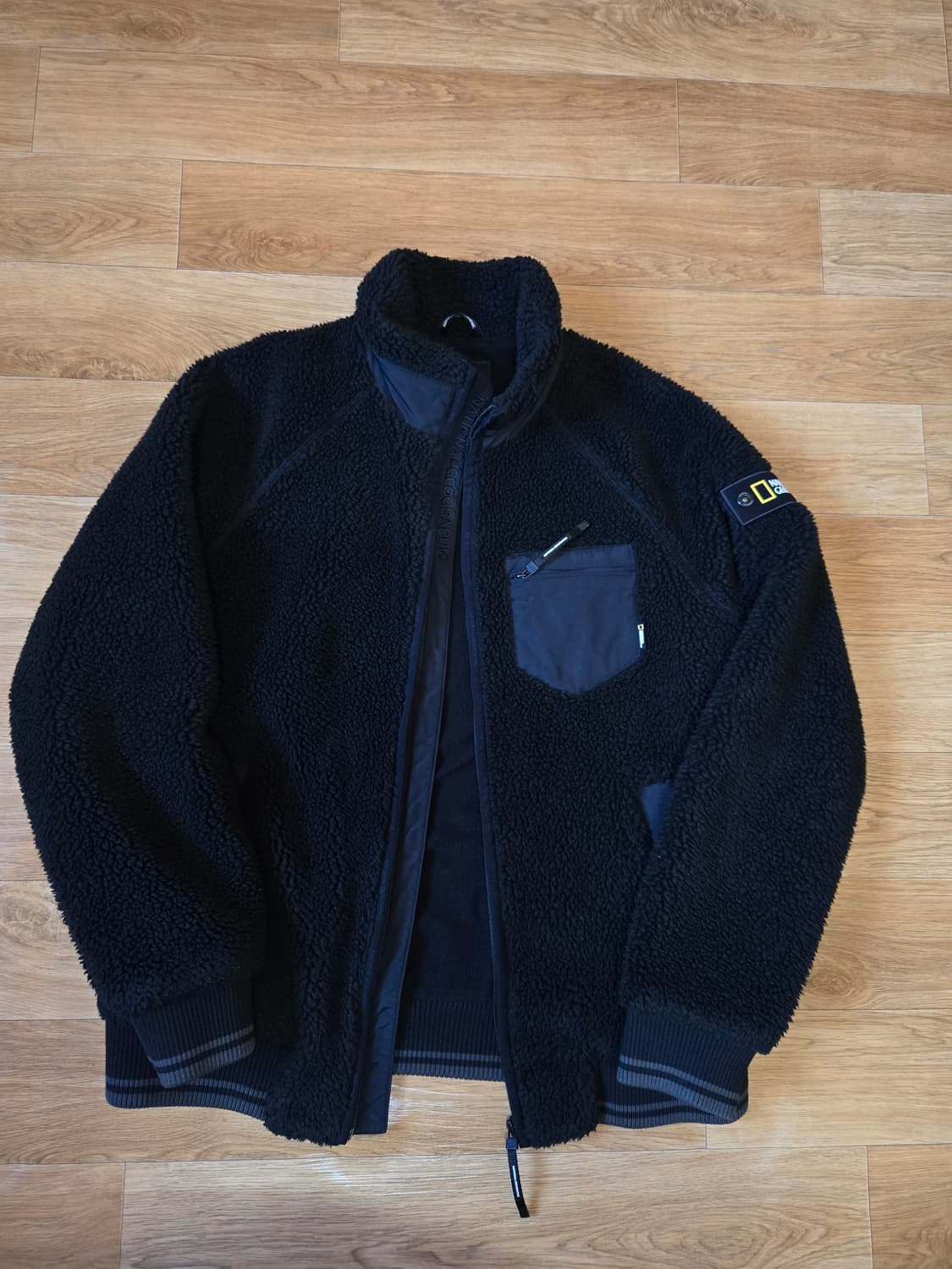 내셔널지오그래픽 남성 플리스 양털 기모 자켓 상품이미지1