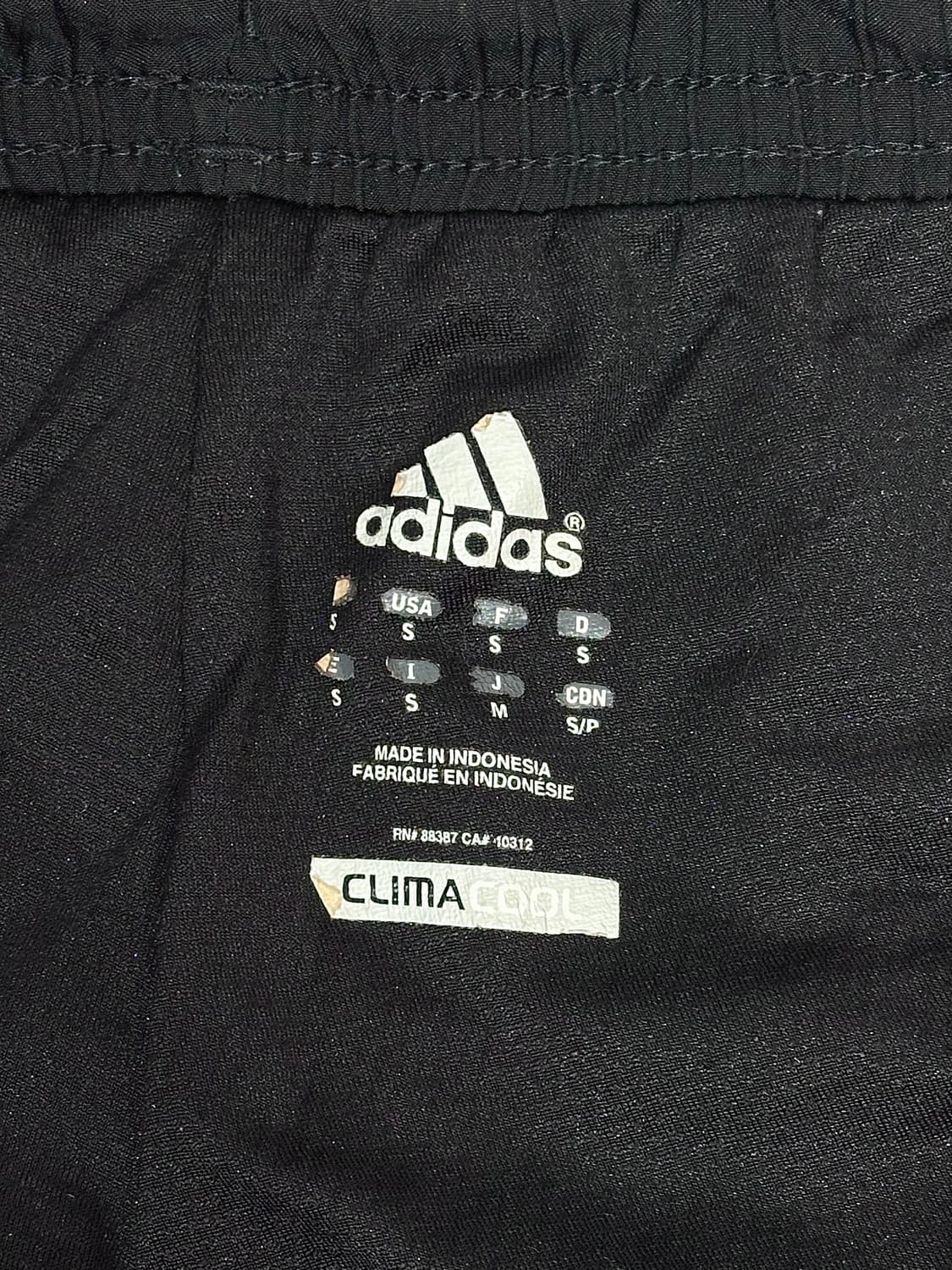 아디다스 블랙 와이드 화이트 삼선 스몰 로고 트랙 팬츠 M 상품이미지7