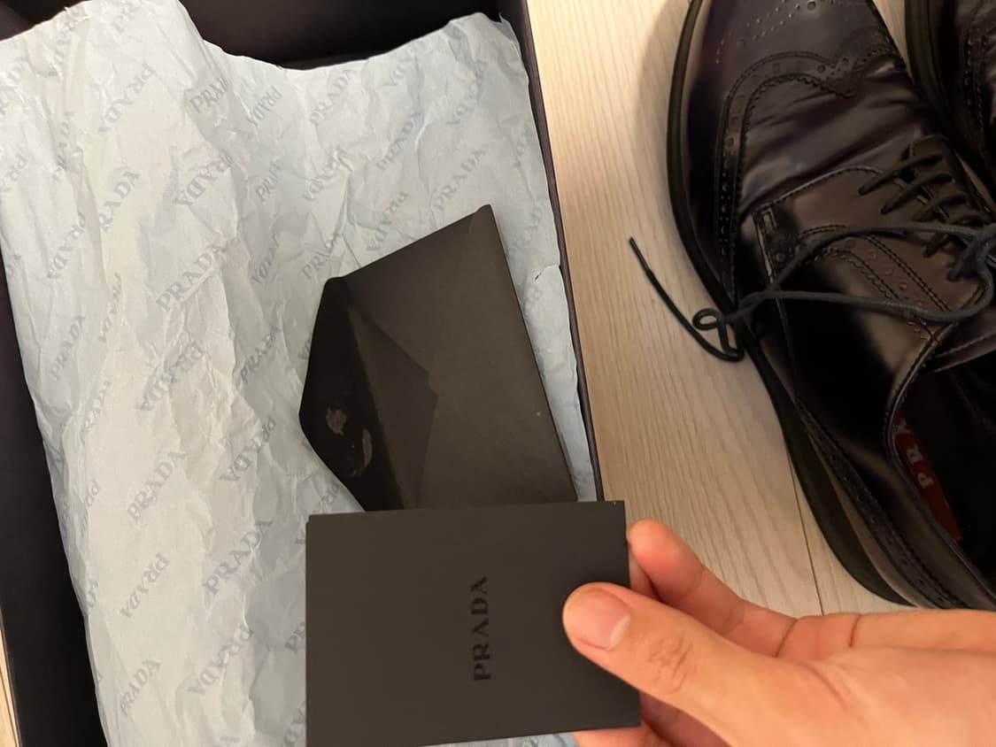 (7uk) 프라다 브로그 더비 상품이미지4