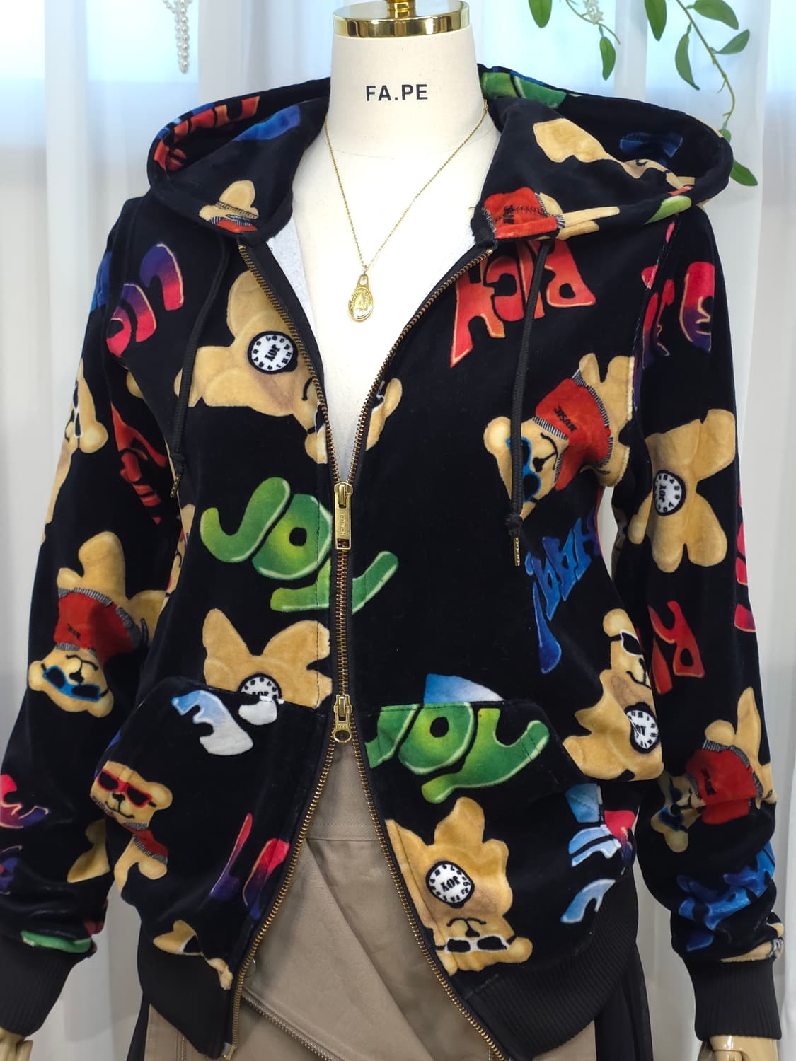 조이리치 벨벗 후드집업 상품이미지6