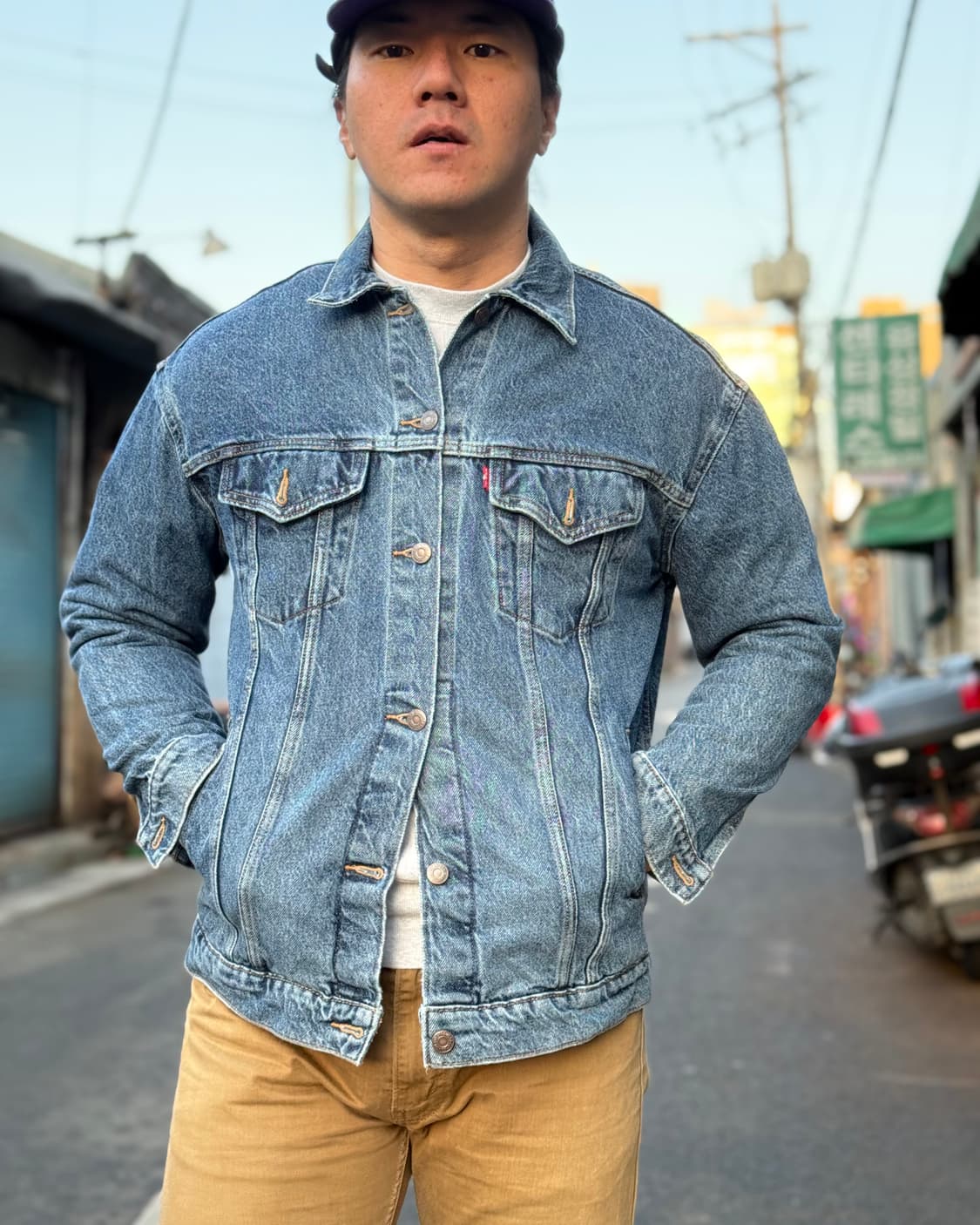 리바이스 52304 타입 3세대 데님 배기 트러커 자켓 S 상품이미지8