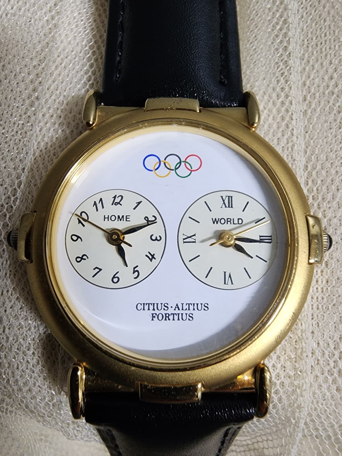 올림픽 기념 골드 듀얼타임 쿼츠 시계 상품이미지6