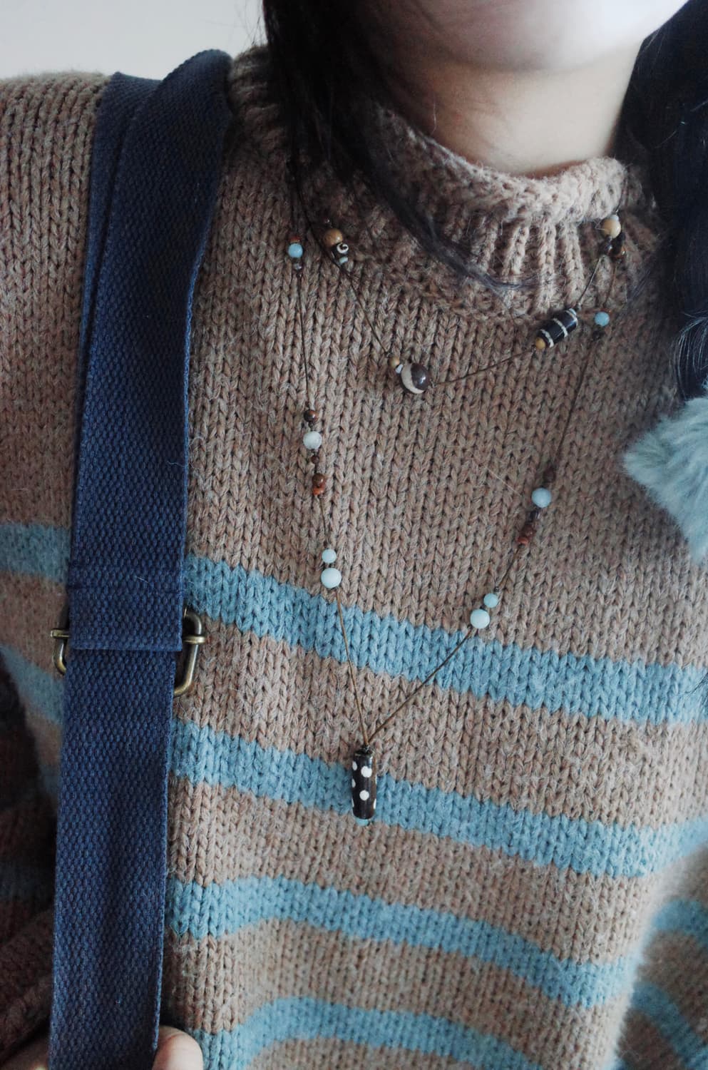 cocoa bubble necklace 코코아 버블 핸드메이드 목걸이 상품이미지4