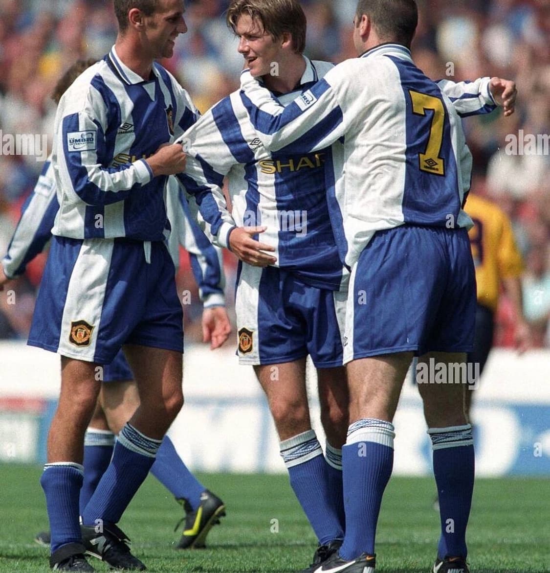 대장급 새상품급 엄브로 94년 맨유 어웨이 베컴유니폼 상품이미지1