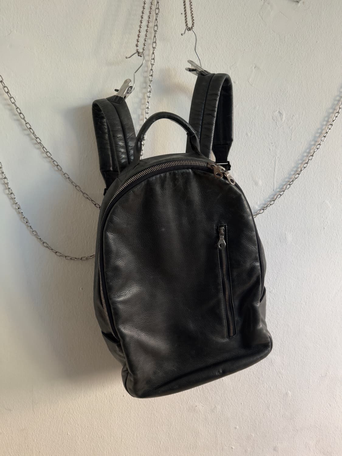 killspencer 아티저널 레더 riri지퍼 백팩 상품이미지1