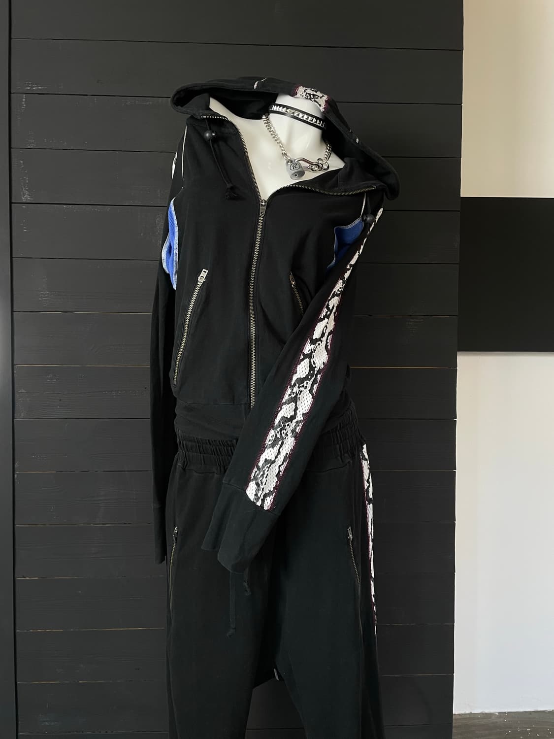 L.G.B 파이톤 뱀피 트레이닝 복서 후드 세트 상품이미지7