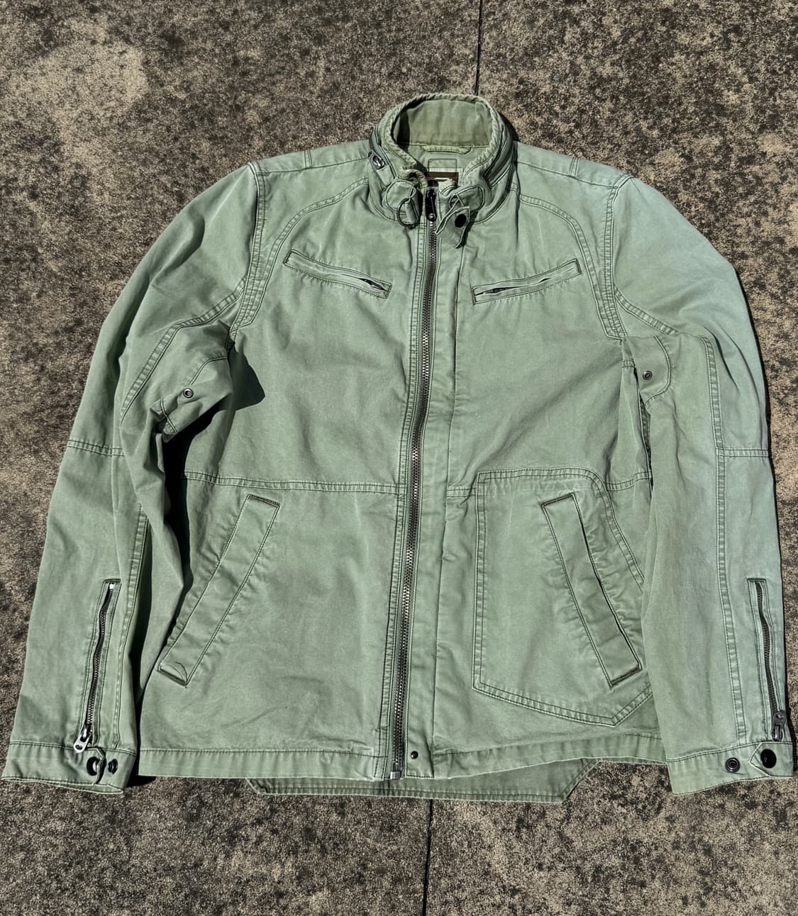 [L] G-Star Raw 바이커 자켓(지스타로우/그린티) 상품이미지1