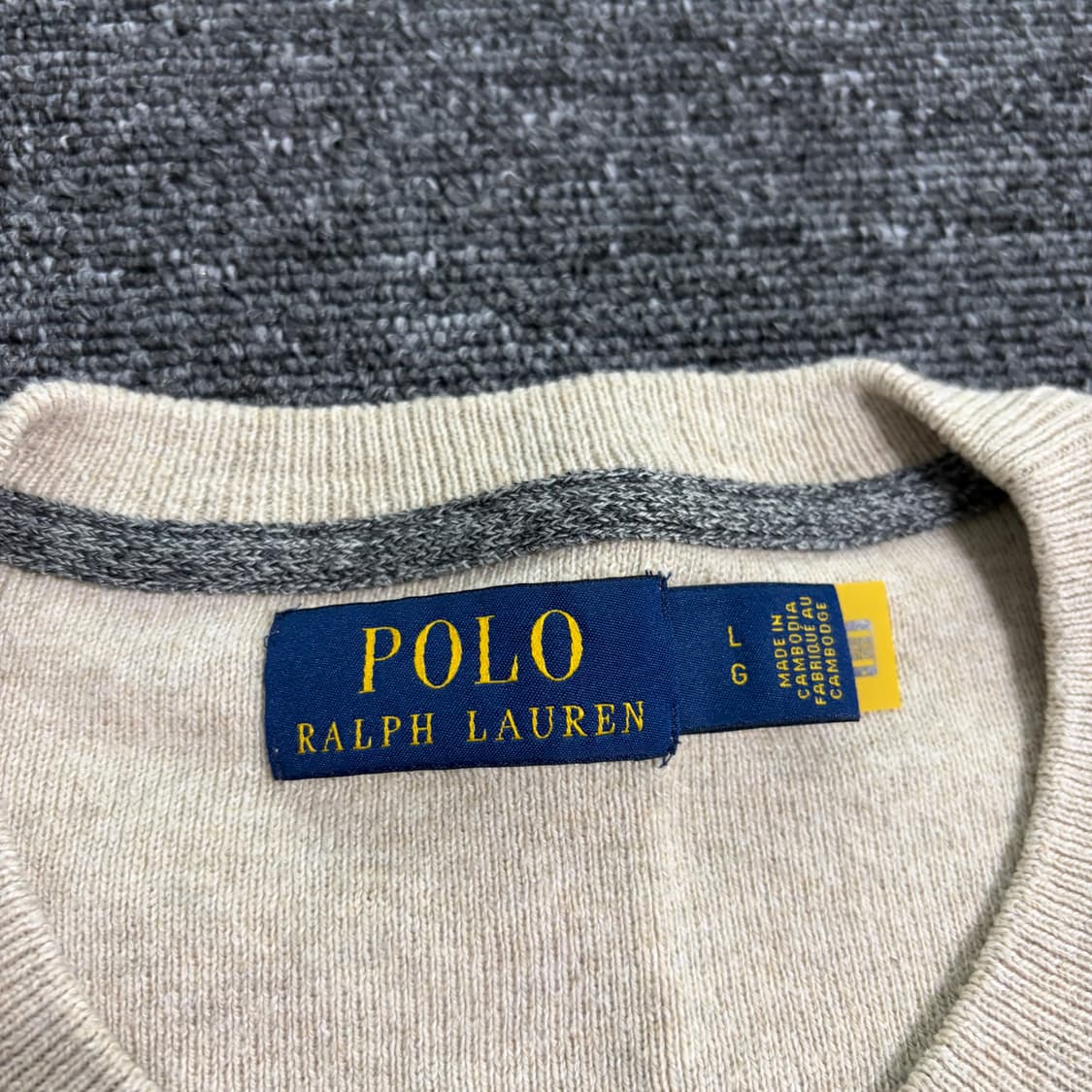 폴로 랄프로렌 오트밀 니트 상품이미지4