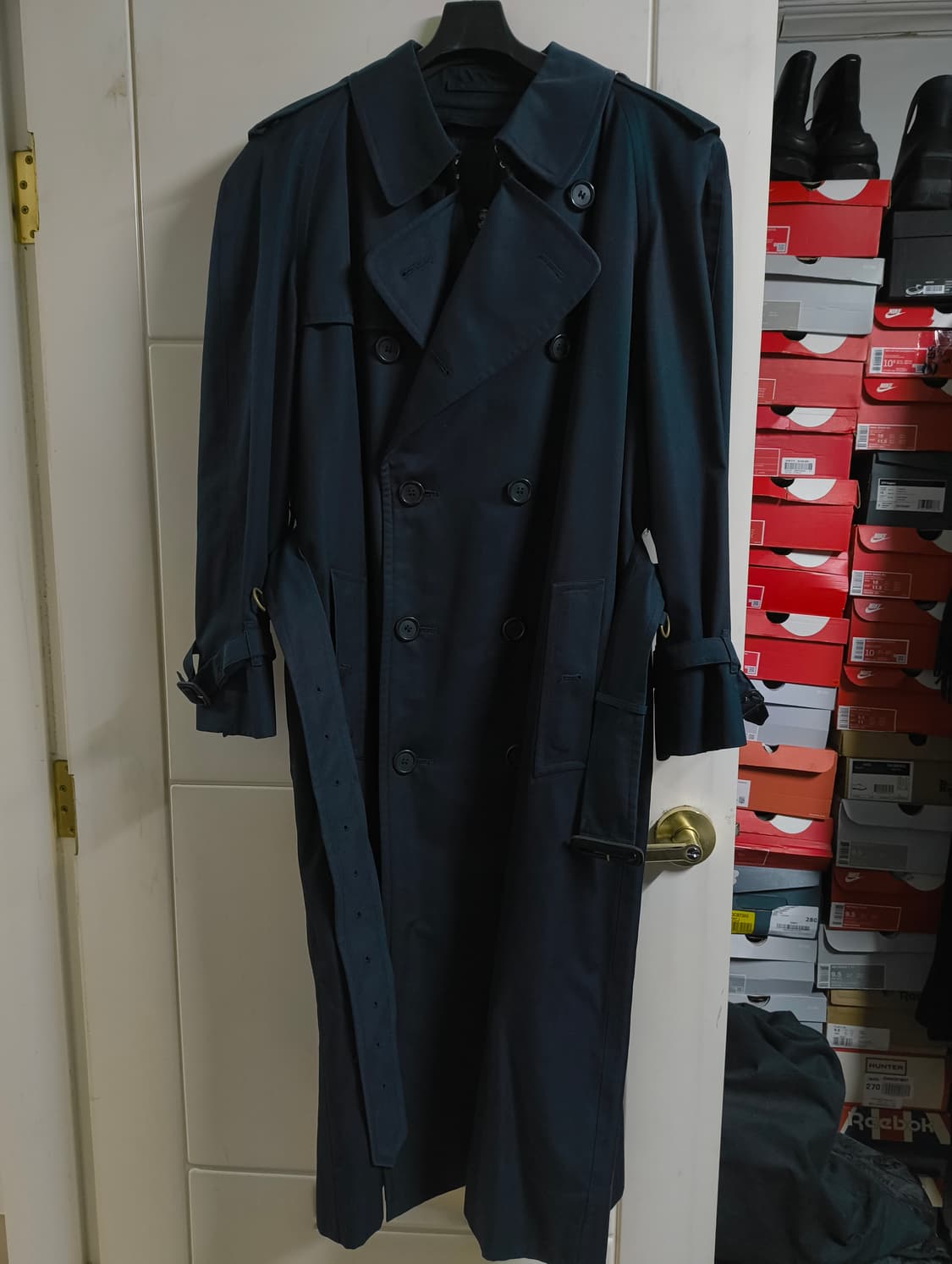 버버리 트렌치코트 네이비 52L 상품이미지1