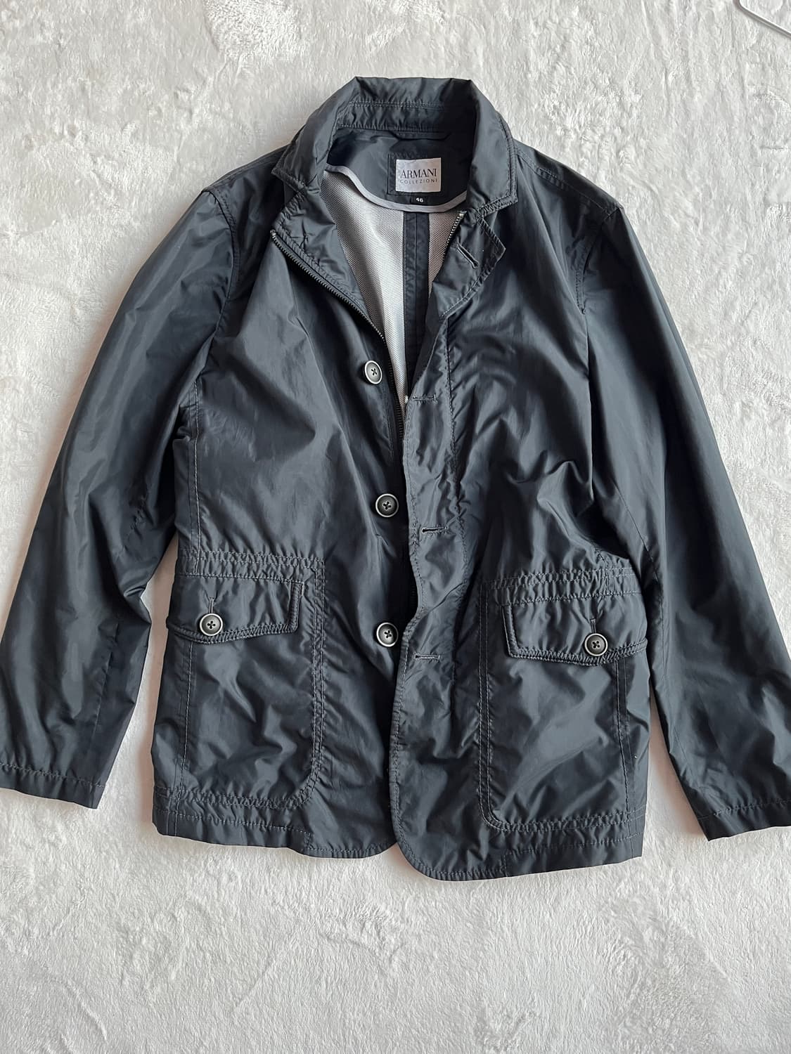 아르마니 꼴레지오니 자켓 남녀공용 네이비  상품이미지1