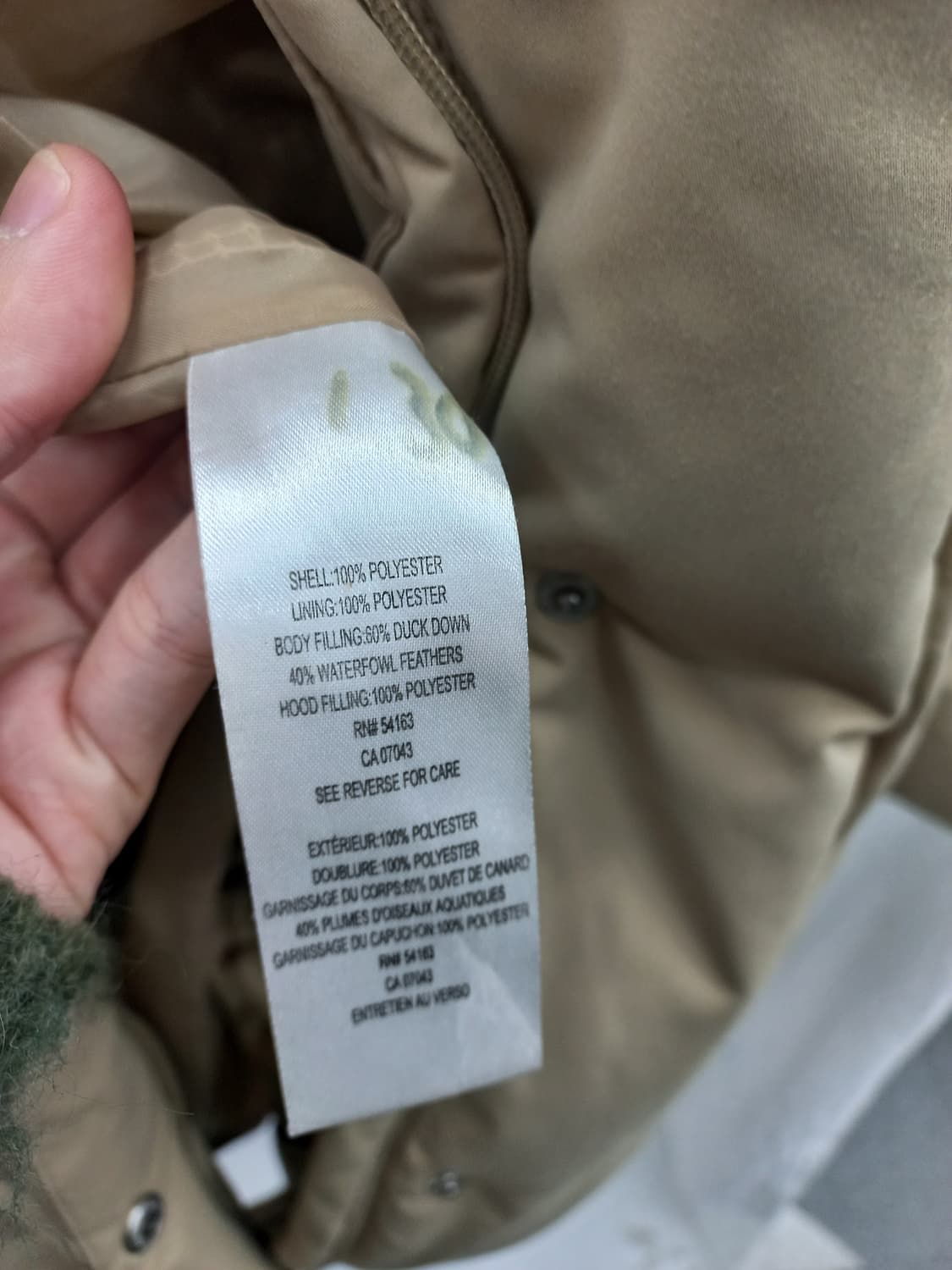 캘빈클라인 여성 패딩 아이보리 상품이미지2