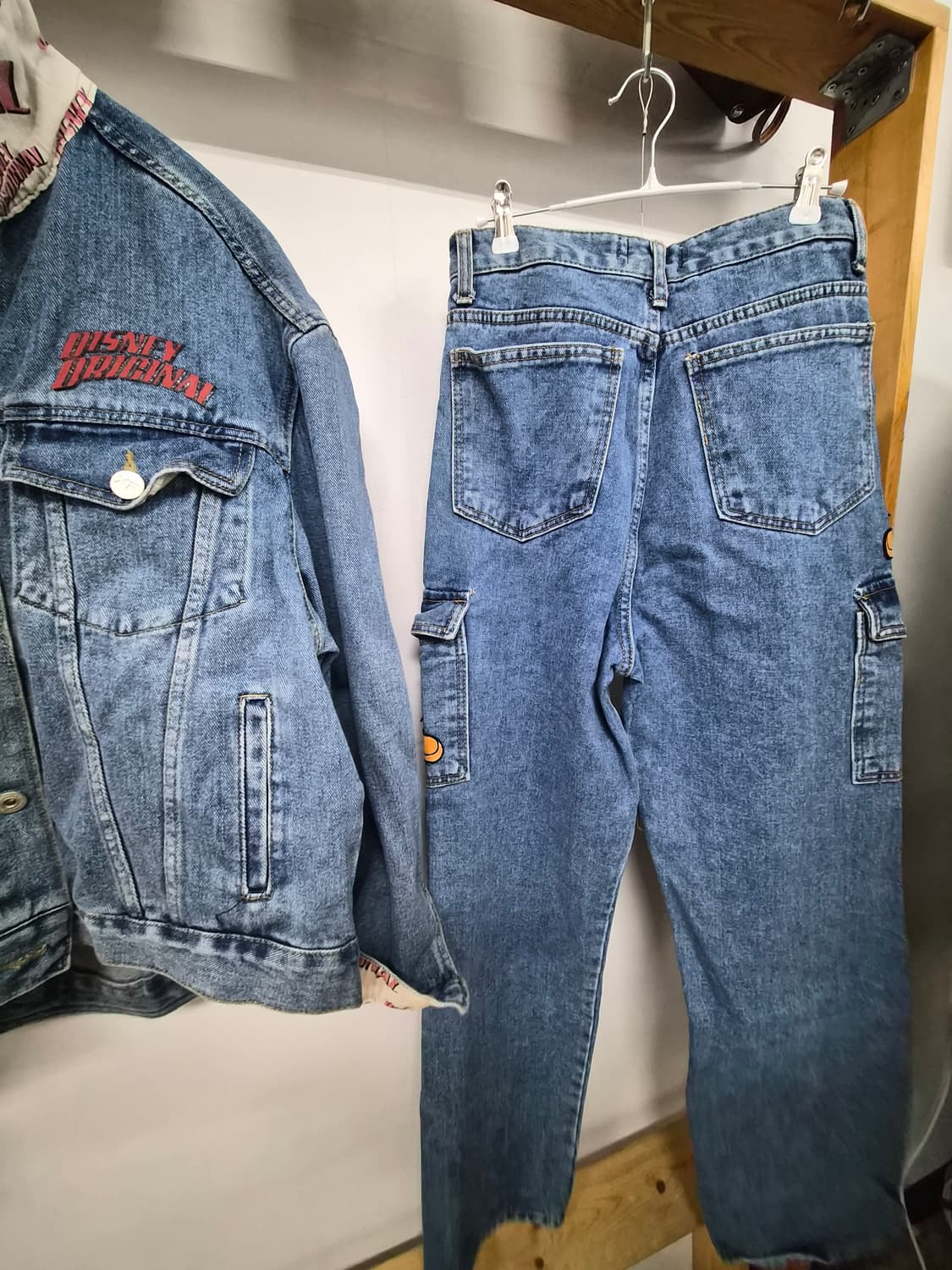 디즈니 미키 데님자켓. 미키 자수패치 카고데님. 상품이미지10