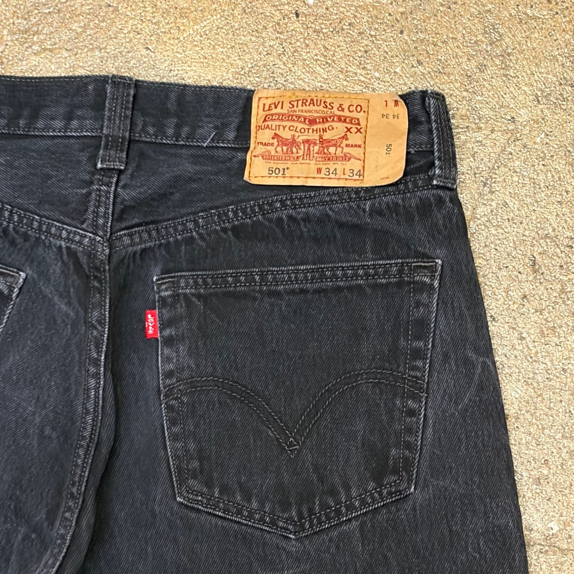 00s 미국 빈티지 리바이스 501 블랙진 청바지 상품이미지7