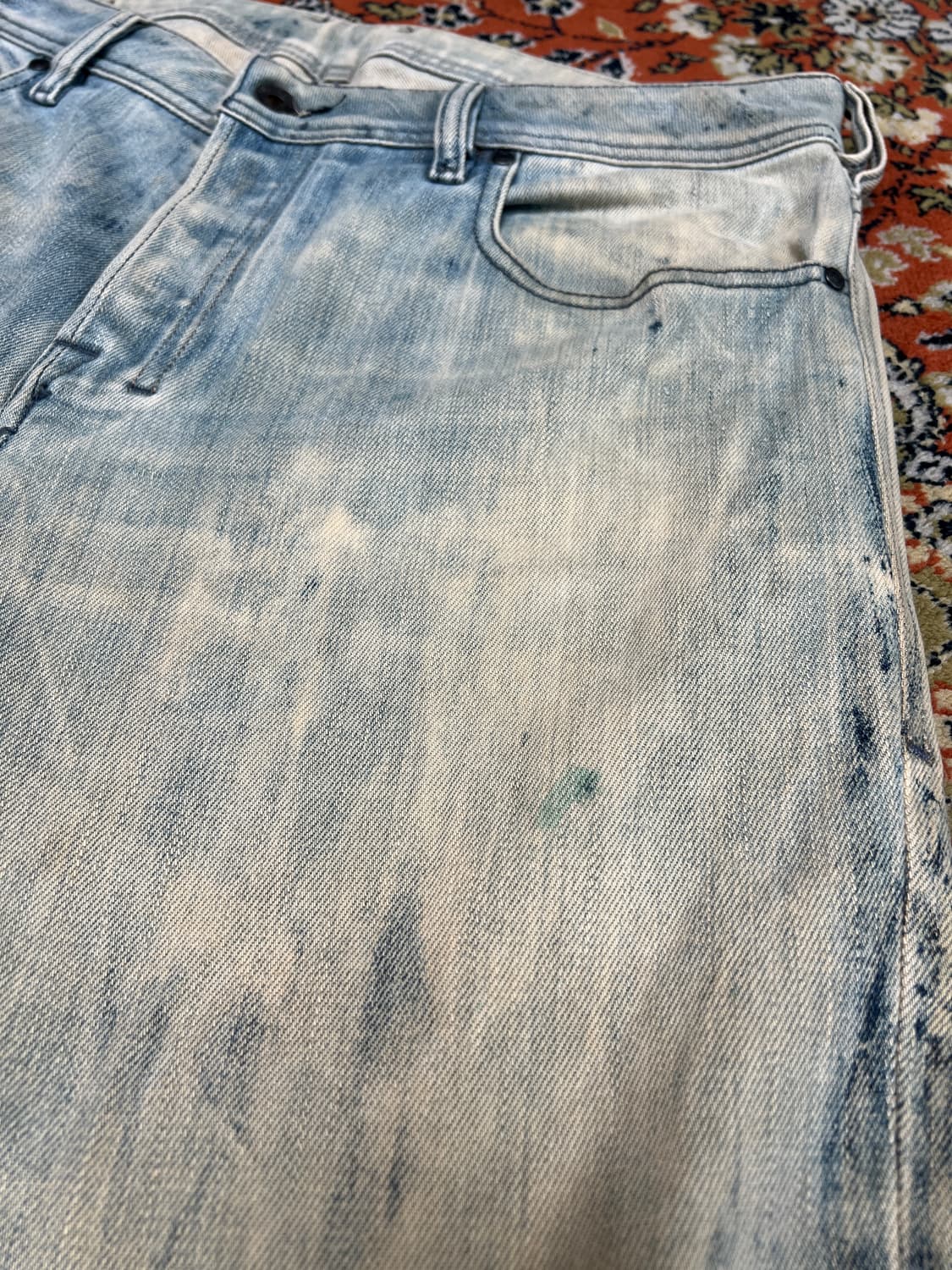 [32] DIESEL 디젤 자티니 더티워싱 부츠컷 플레어 데님팬츠 상품이미지4