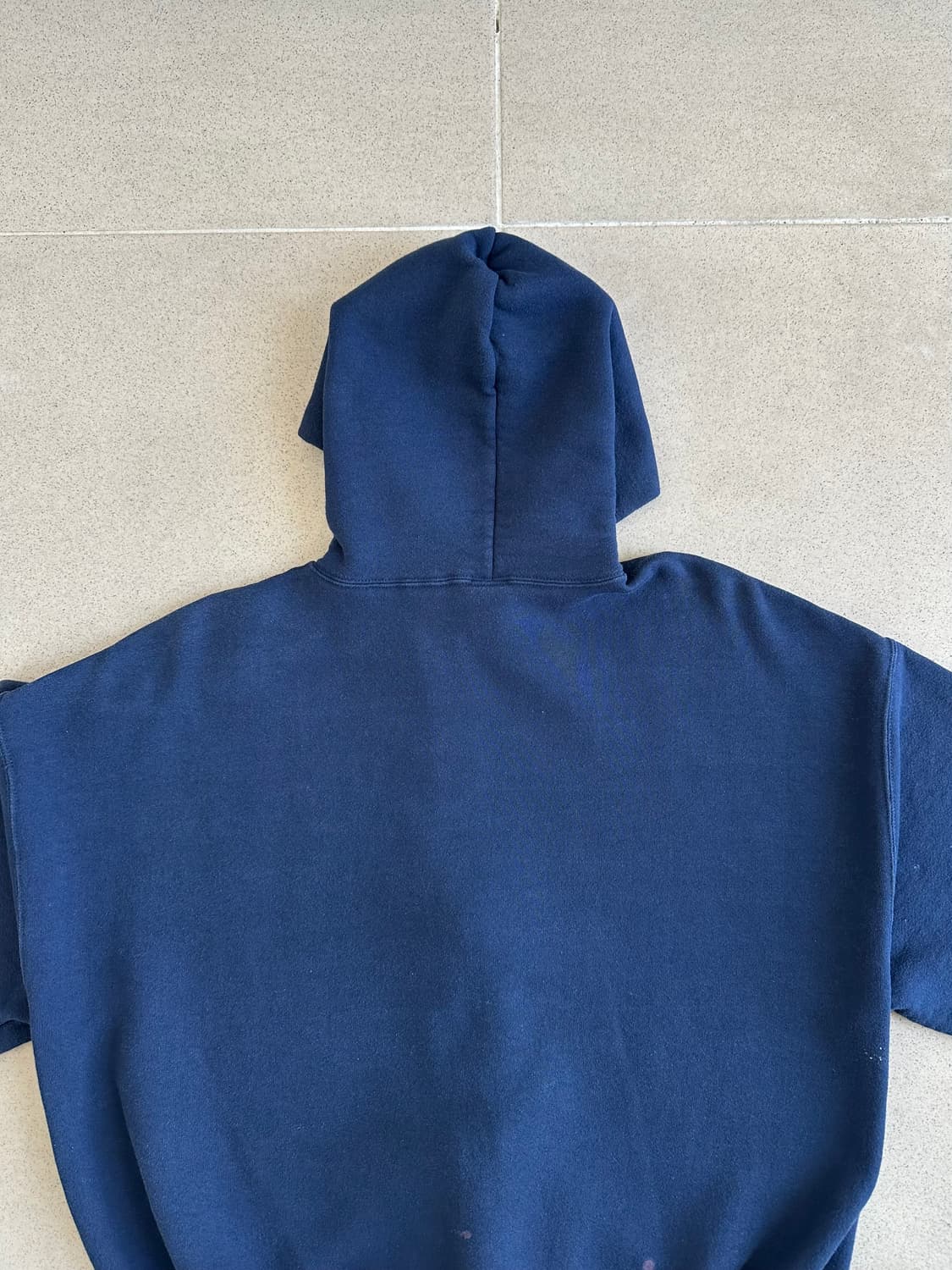 90s 빈티지 러셀 후드집업 네이비 XL 페인팅 상품이미지5