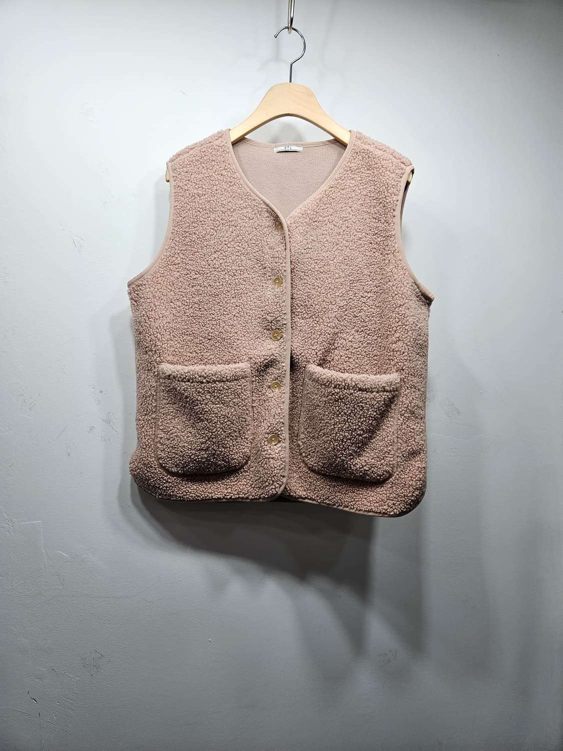 STL 뽀글이 털 조끼 베스트 M 상품이미지4