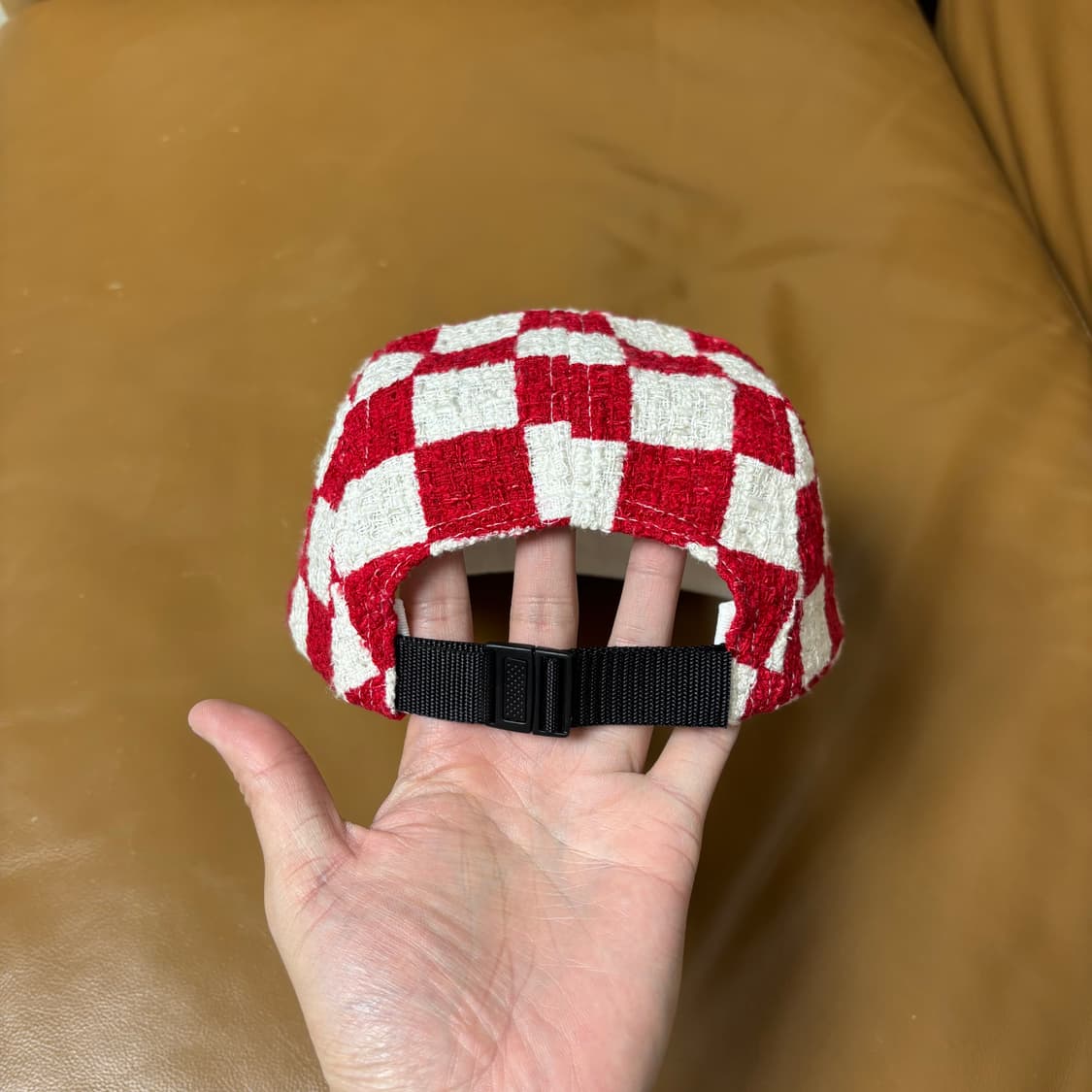 Supreme 슈프림 체커보드 레드 캠프캡 모자 (Checkboard) 상품이미지7