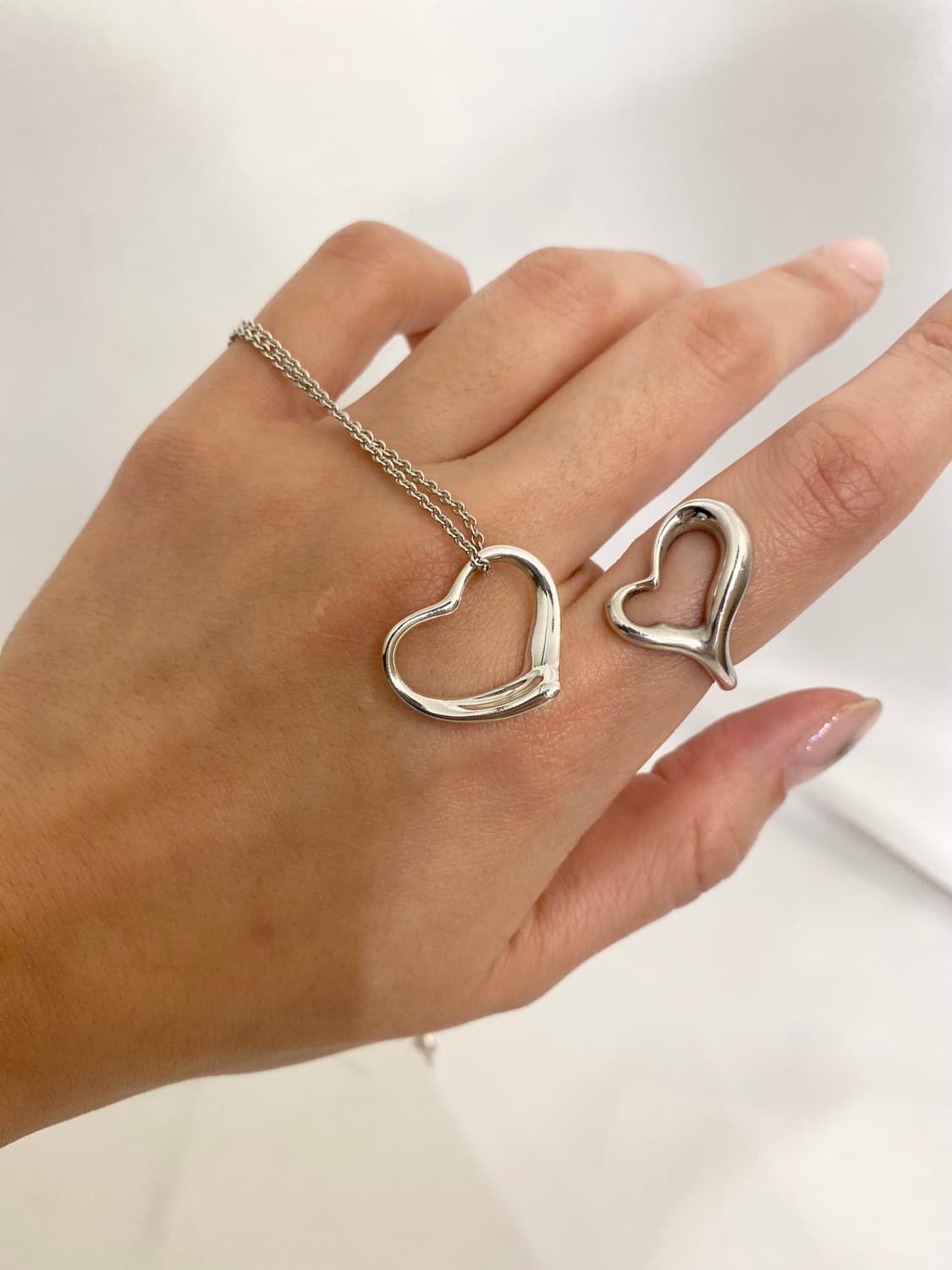 Tiffany&Co heart 925silver rin 상품이미지9