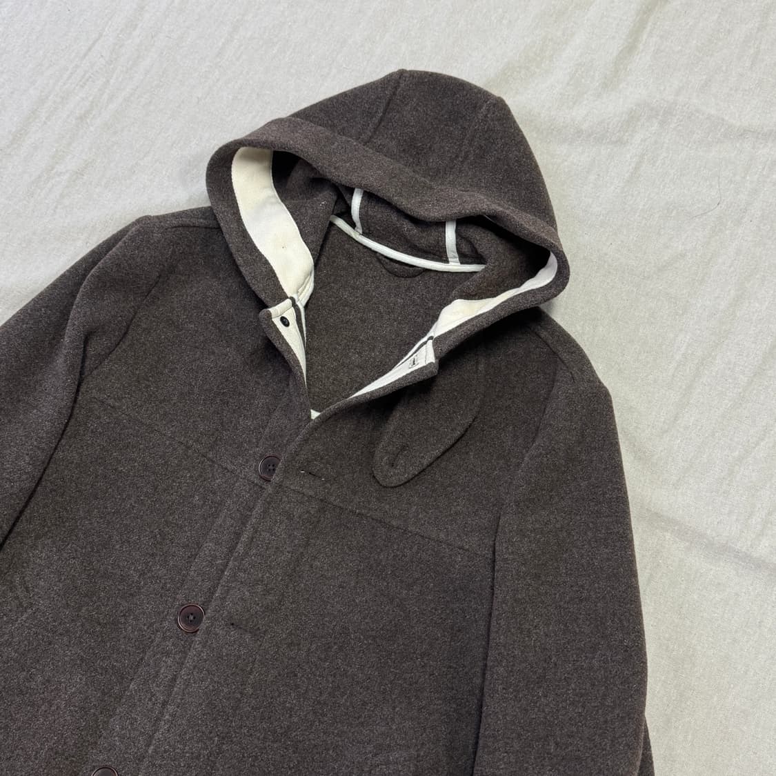 아르켓 브라운 울 후드코트 48  상품이미지2