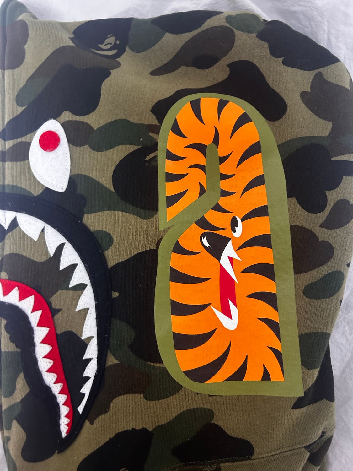 베이프 녹계 후드집업 l 상품이미지5