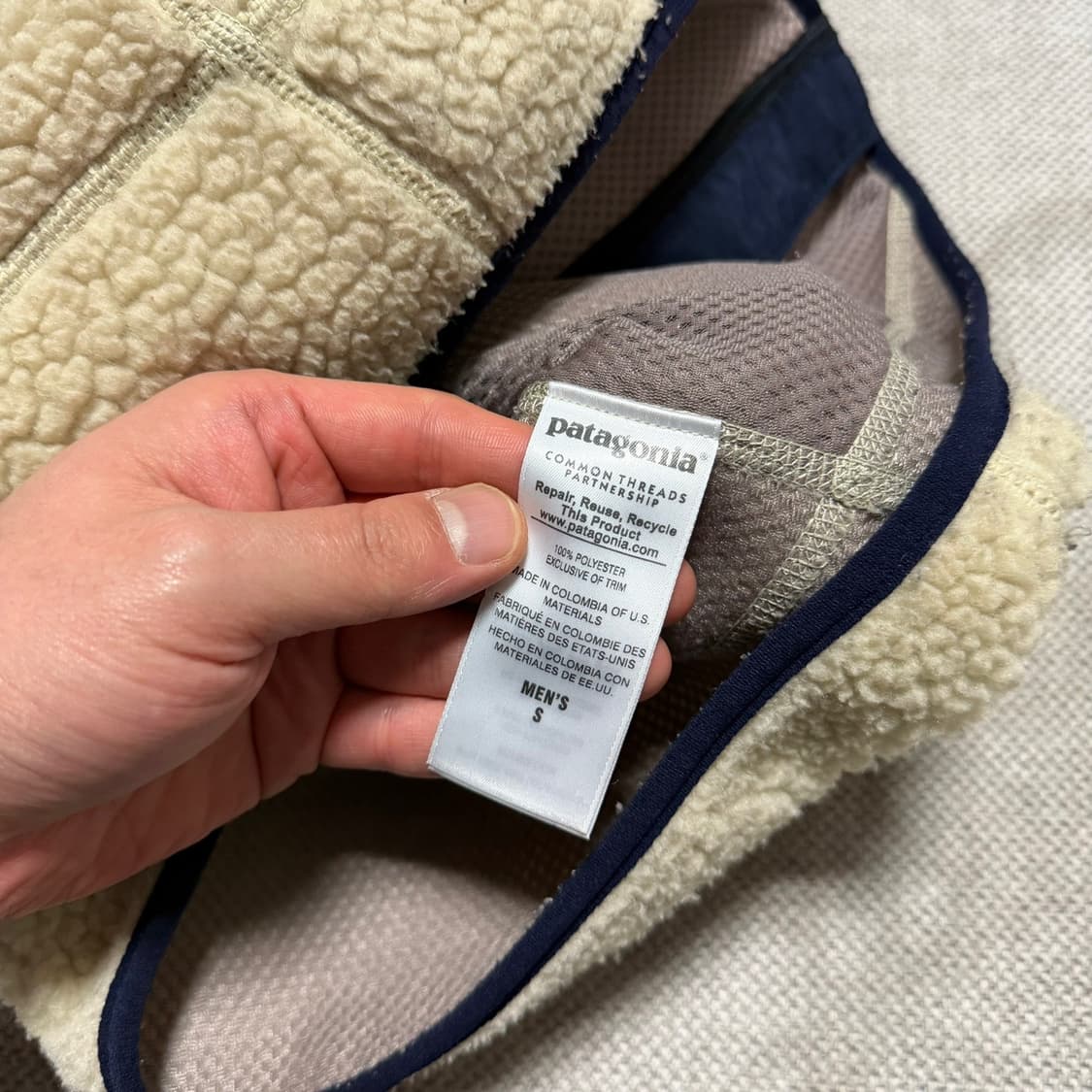 파타고니아 레트로 파일 베스트 아이보리 상품이미지4