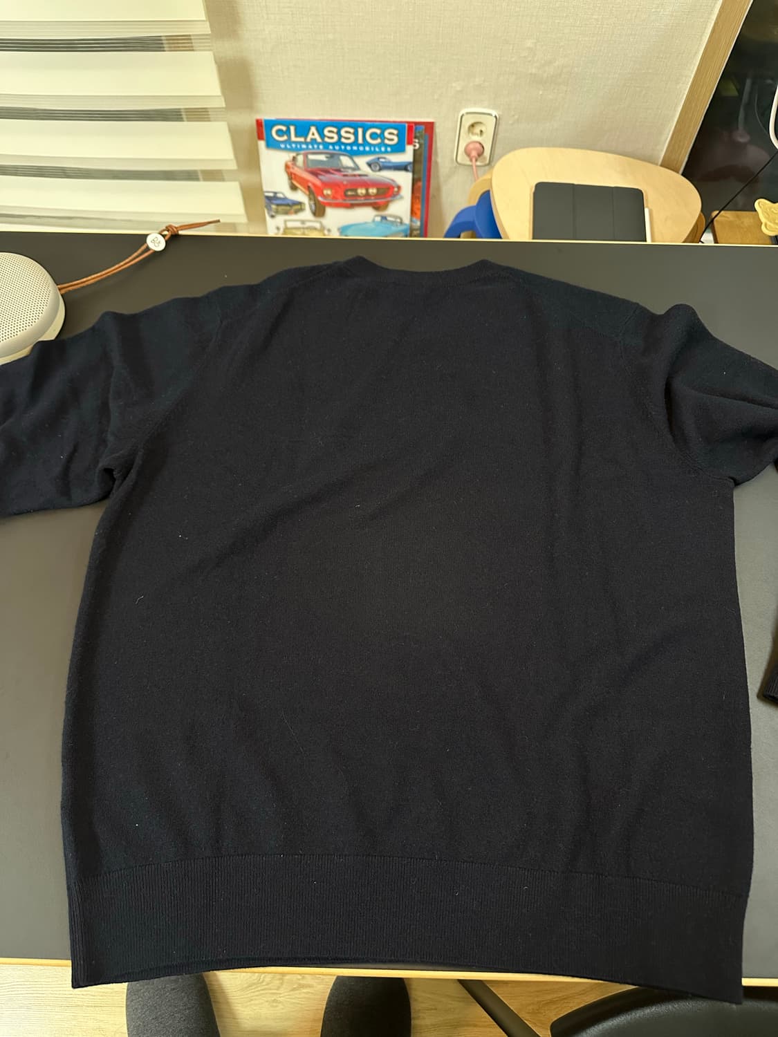 유니클로 캐시미어 니트 남색 상품이미지3