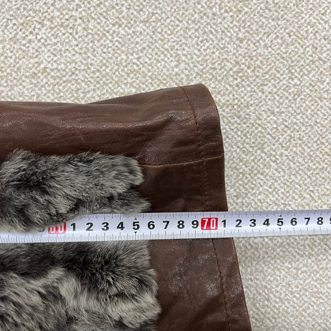 77 시티지 여성 양가죽 퍼 조끼 0213M 상품이미지5