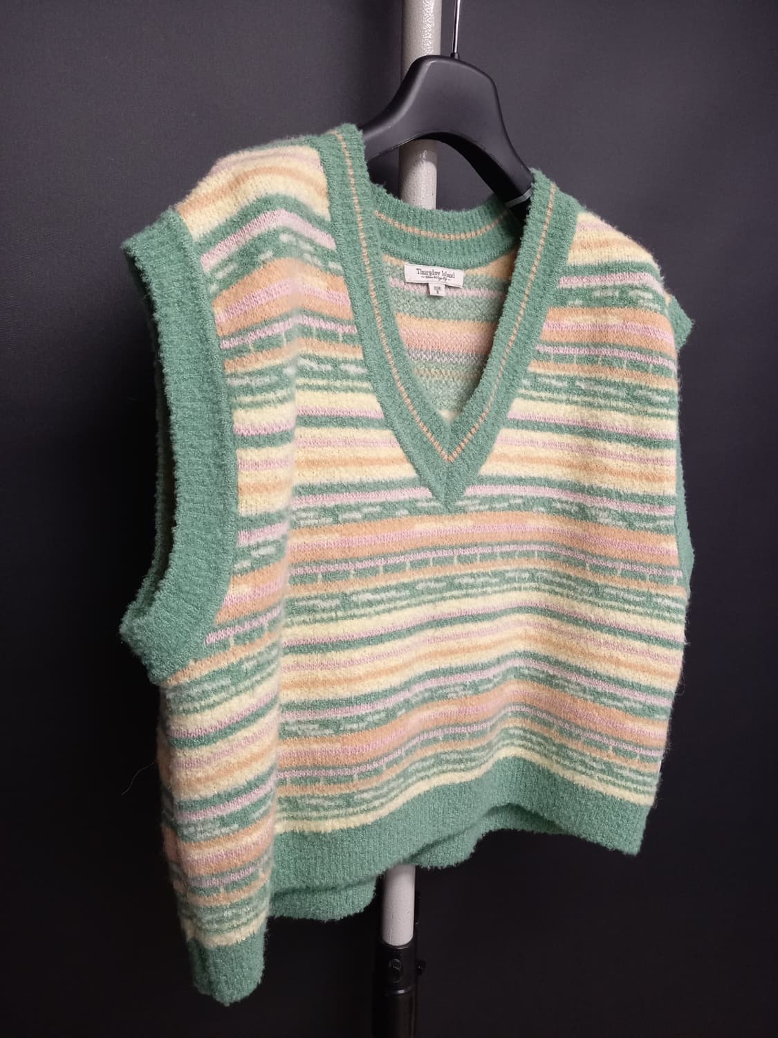 써스데이아일랜드 춘추동 루즈박시핏 베스트 55.66 상품이미지4