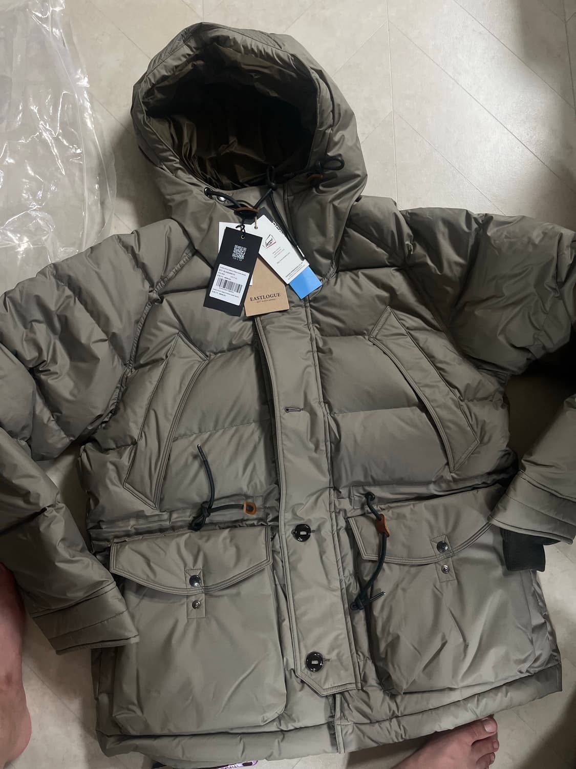 새상품(XL) 이스트로그 유틸리티 쉴드 파카 샌드베이지 상품이미지3