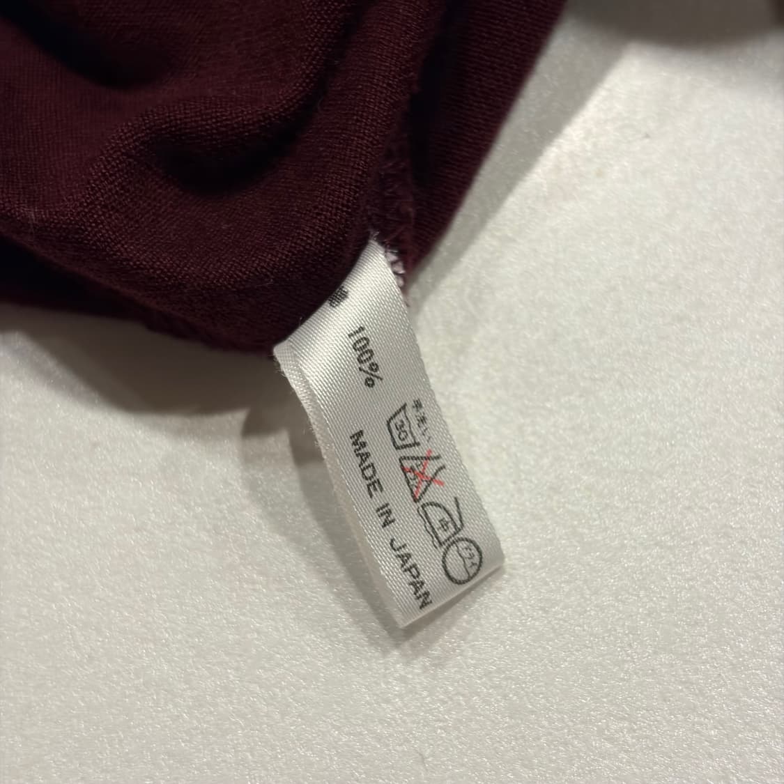 Ys for living 요지야마모토 긴팔티셔츠 버건디 C166 상품이미지5