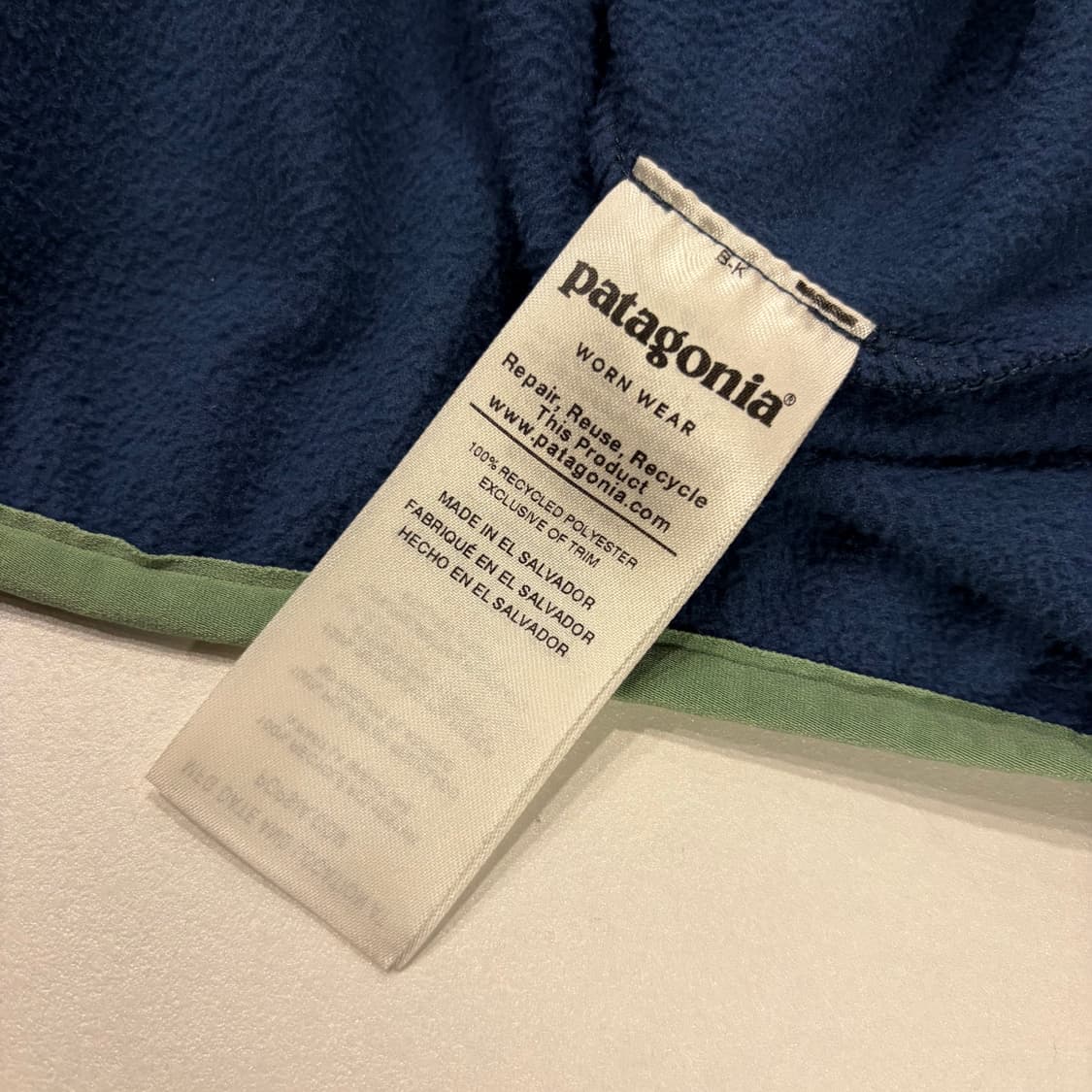[M] 파타고니아 신칠라 네이비 플리스 스냅티 D43 상품이미지6