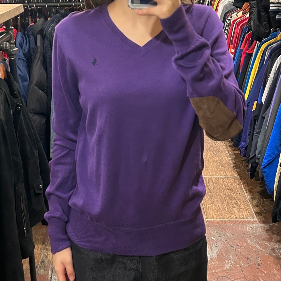 [HI] 폴로 니트 퍼플 상품이미지2