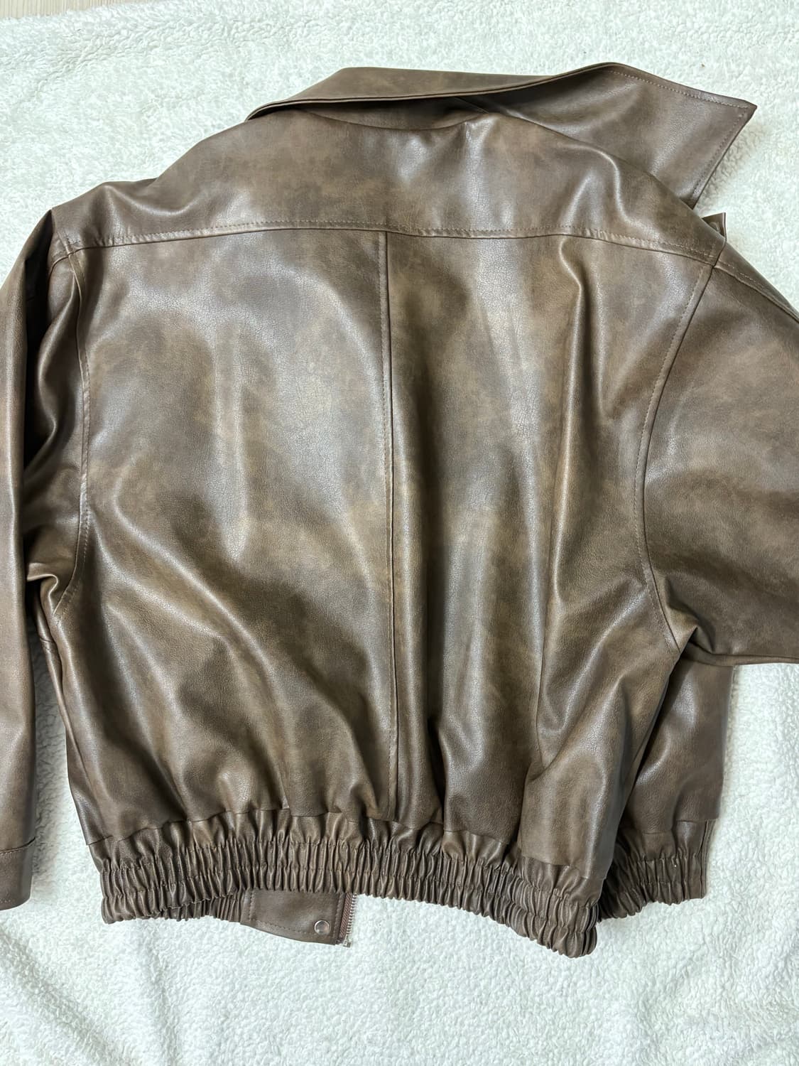 브라운 워싱 가죽자켓 상품이미지6