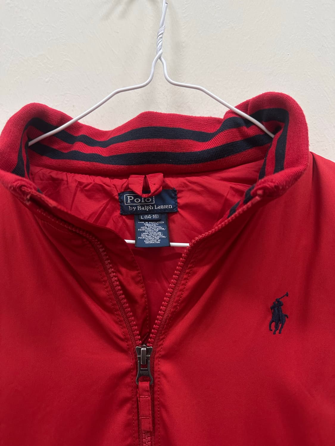 폴로랄프로렌 레드 바람막이 집업 상품이미지2