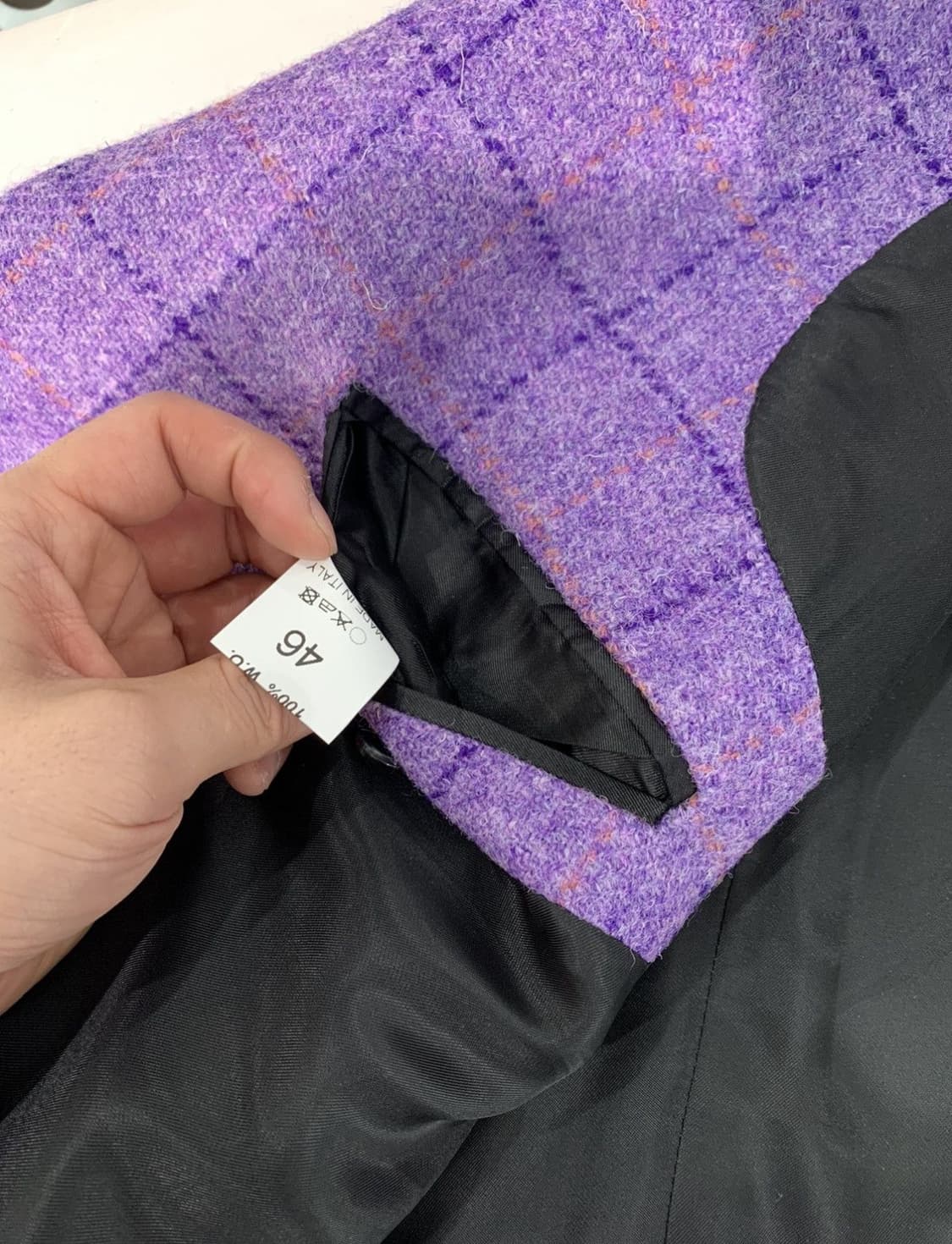 라프시몬스 17FW 이지핏 체크 블레이져 상품이미지8