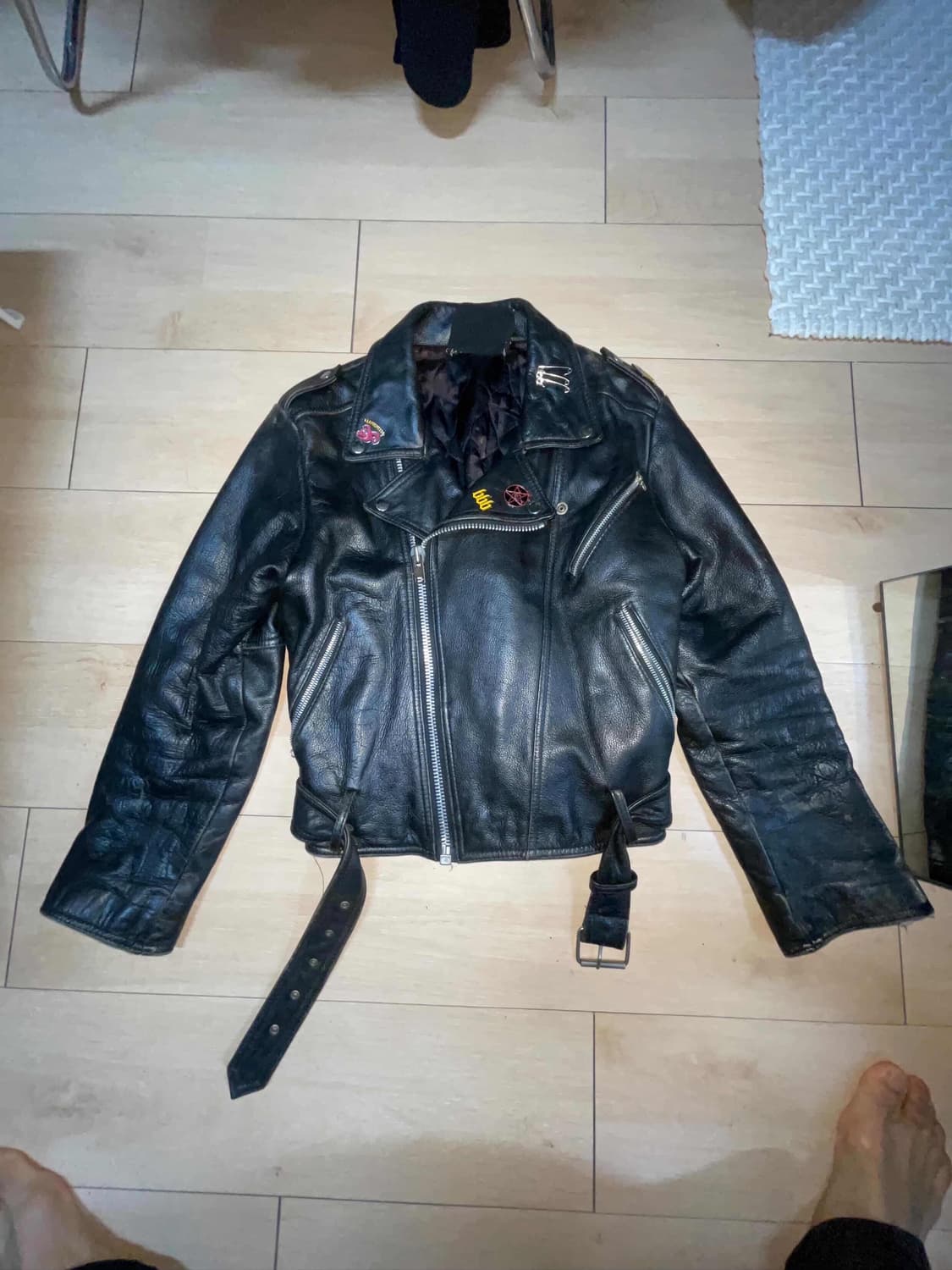 No id leather jacket 상품이미지1