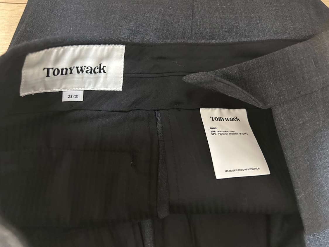 토니웩 울 슬랙스 그레이 상품이미지2