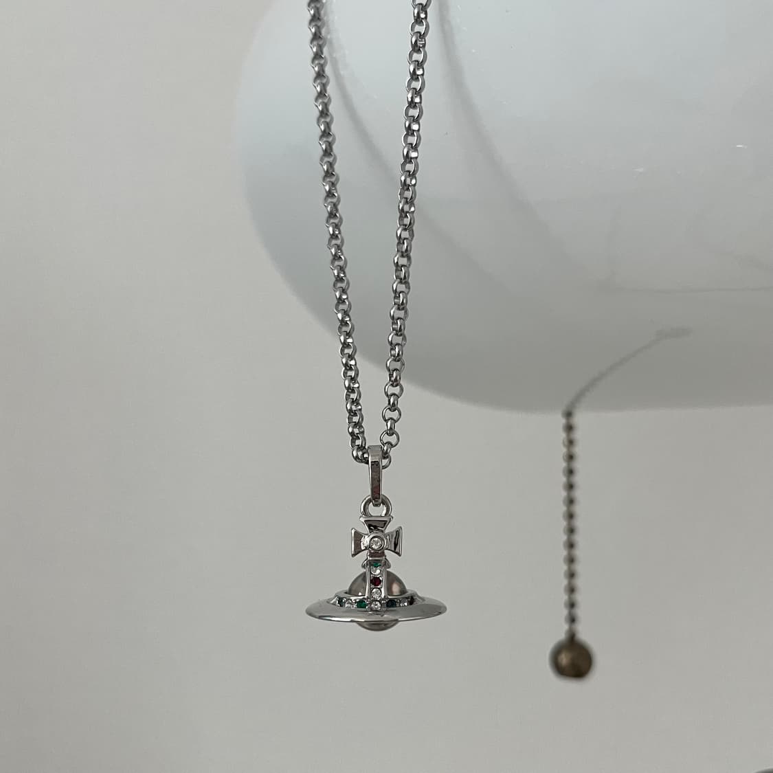 비비안웨스트우드 투명 orb 목걸이 상품이미지1