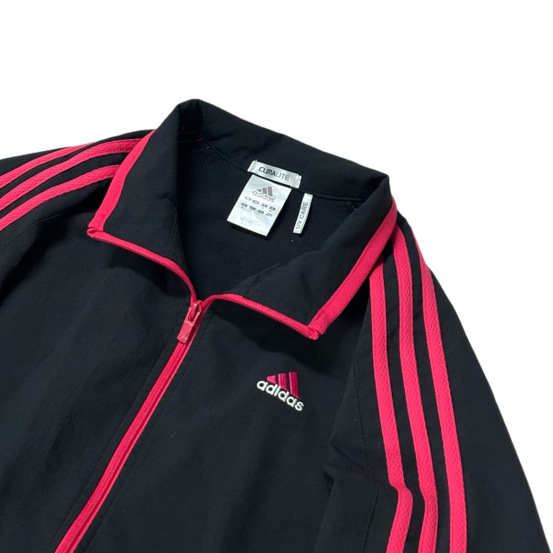 아디다스 블랙 핑크 삼선 져지 트랙탑 상품이미지2