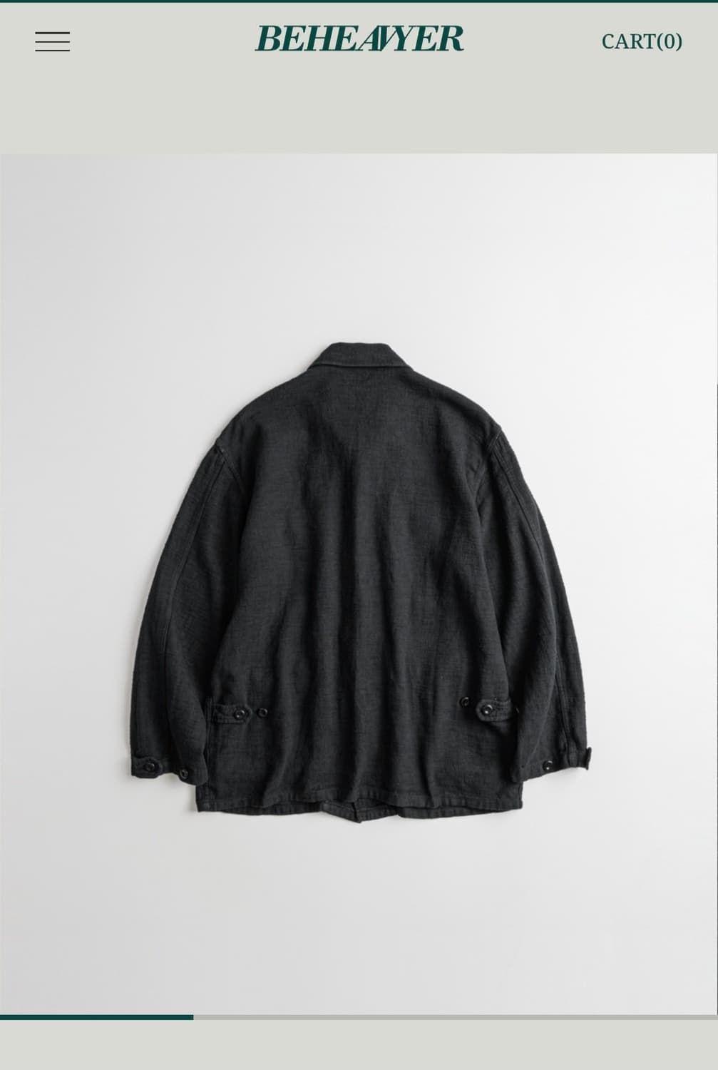 비헤비어, DYED SLUB R/C BDU Jacket, 4 상품이미지3