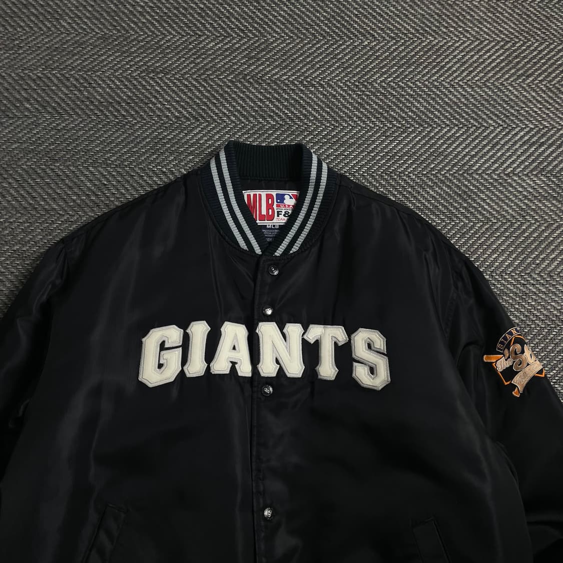 MLB 샌프란시스코 자이언츠 사틴 바시티 자켓 o 4369 상품이미지4