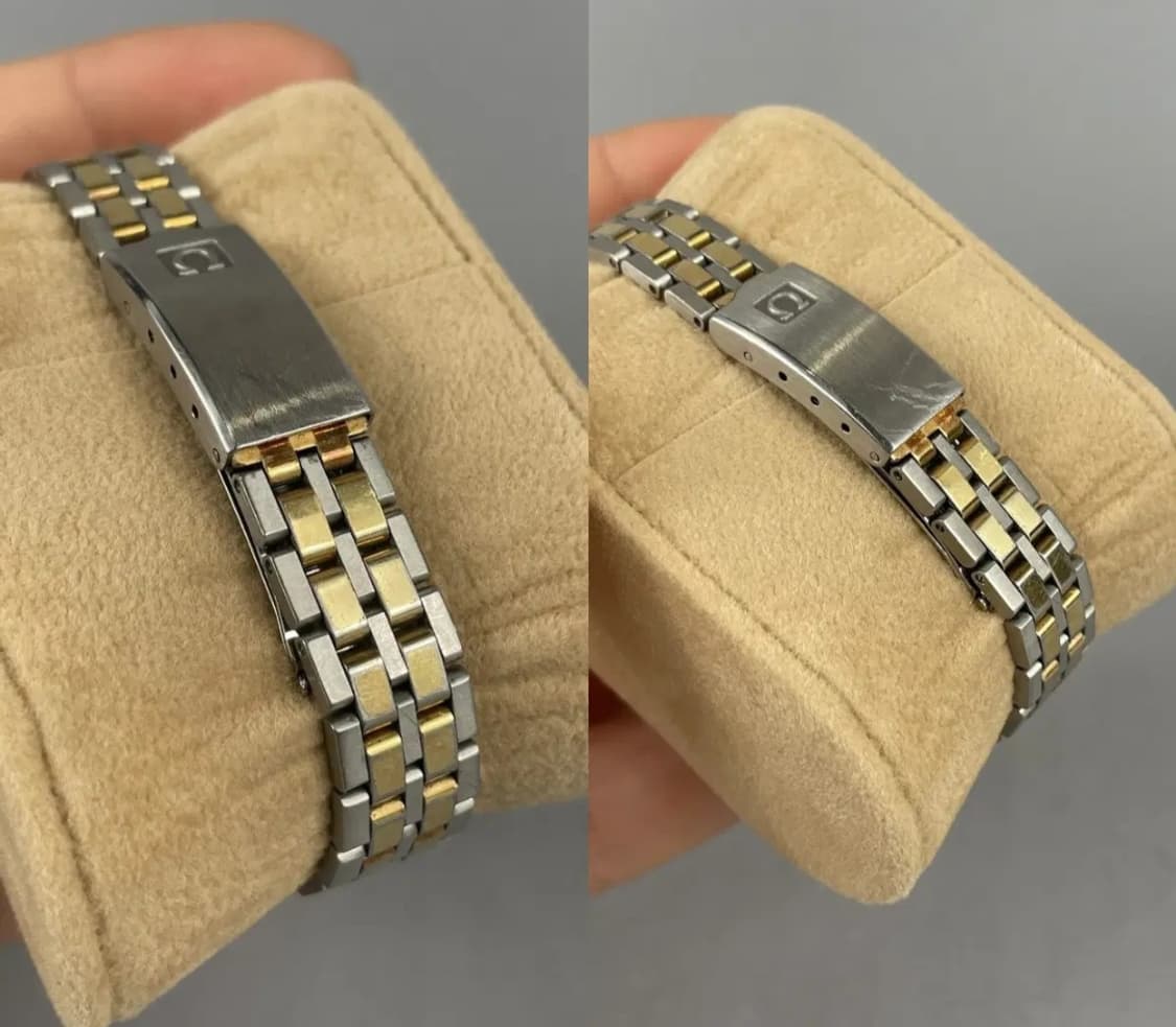 오메가 빈티지 씨마스터 쿼츠 여성용 콤비 청판 16CM 상품이미지8