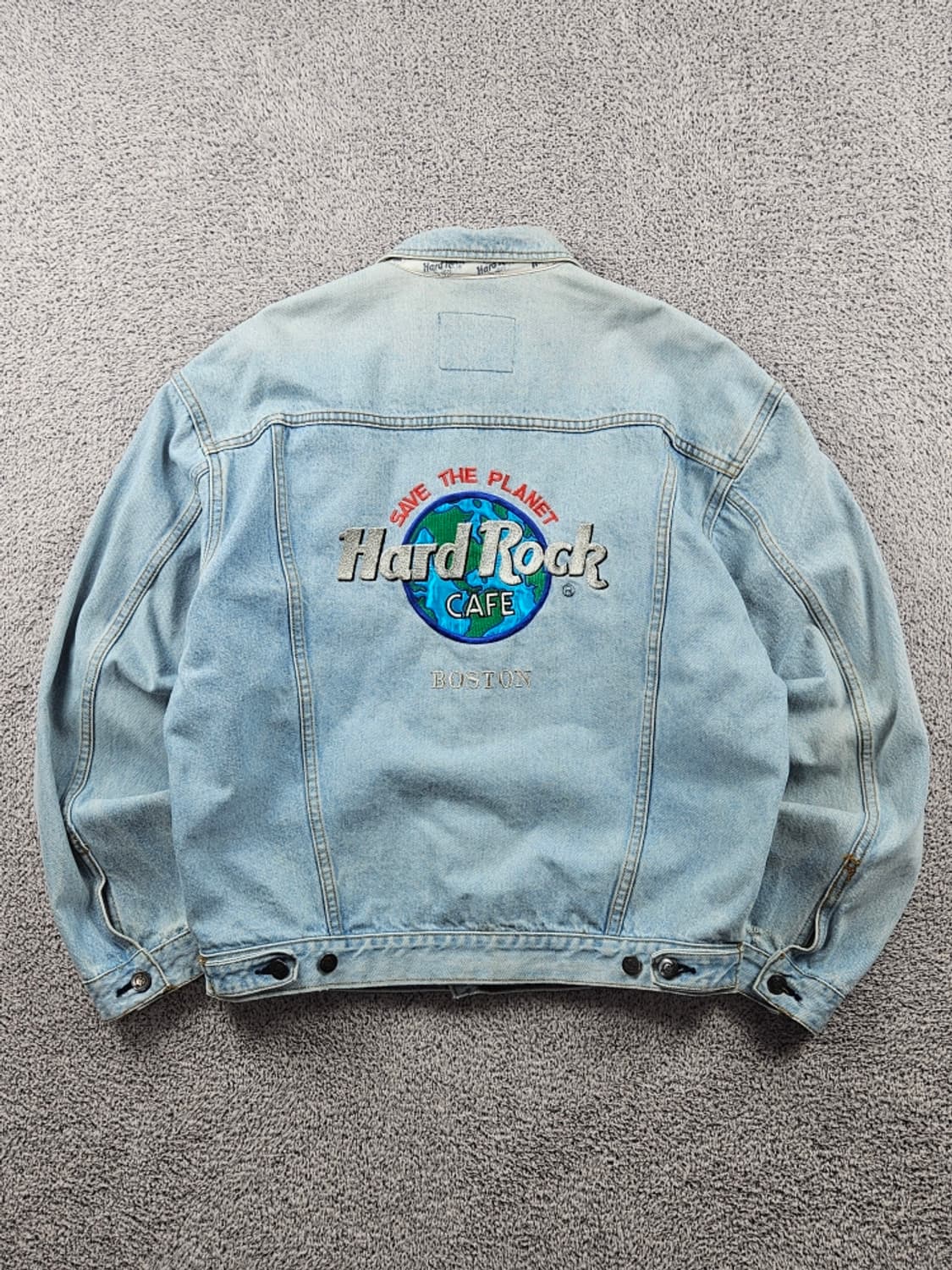 하드락카페 자수 백로고 데님 트러커 자켓 ( L ) / 9408 상품이미지1