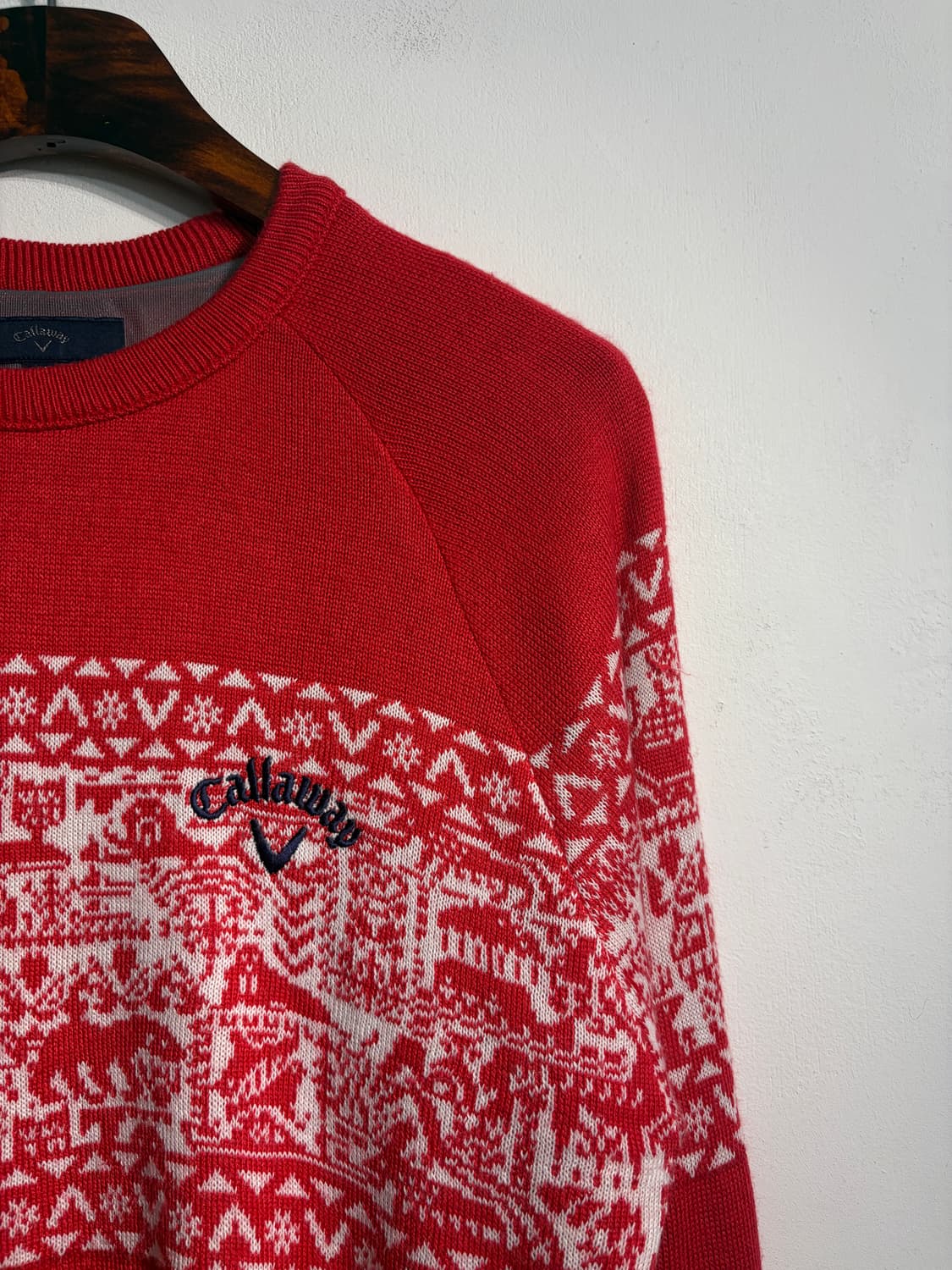 [M] callaway 캘러웨이 크리스마스 노르딕 니트 M 상품이미지4