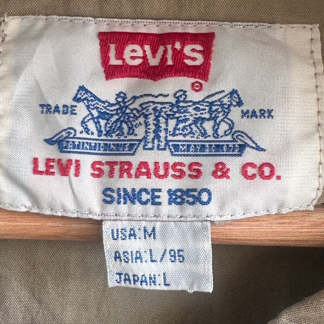 빈티지 90s 리바이스 캥거루 나일론 앤 코튼 아노락 L no 상품이미지6