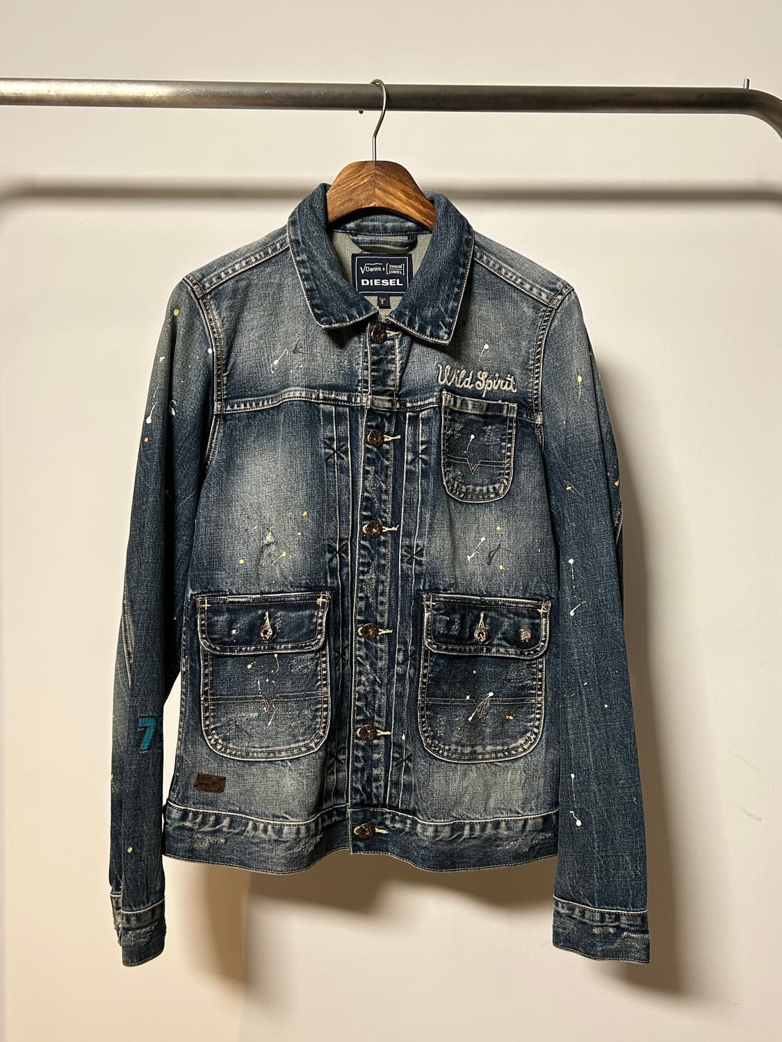 Diesel Painted Denim Jacket 상품이미지1