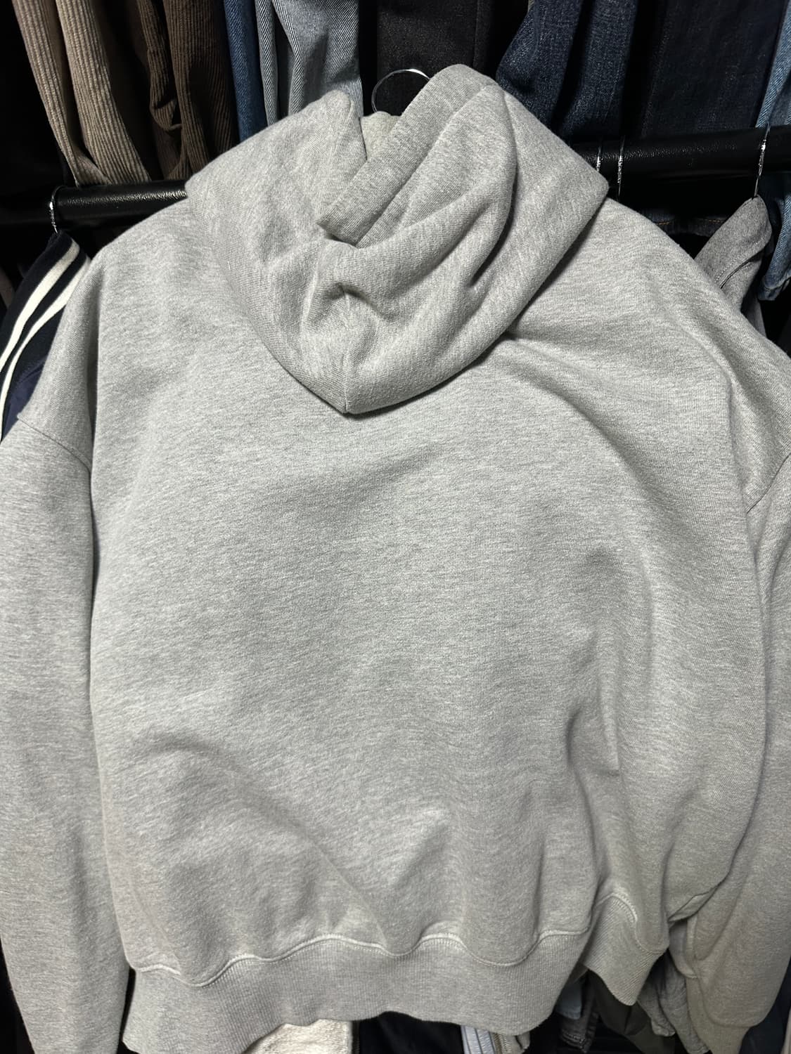 토피 멜란지 후드 집업 L 상품이미지3