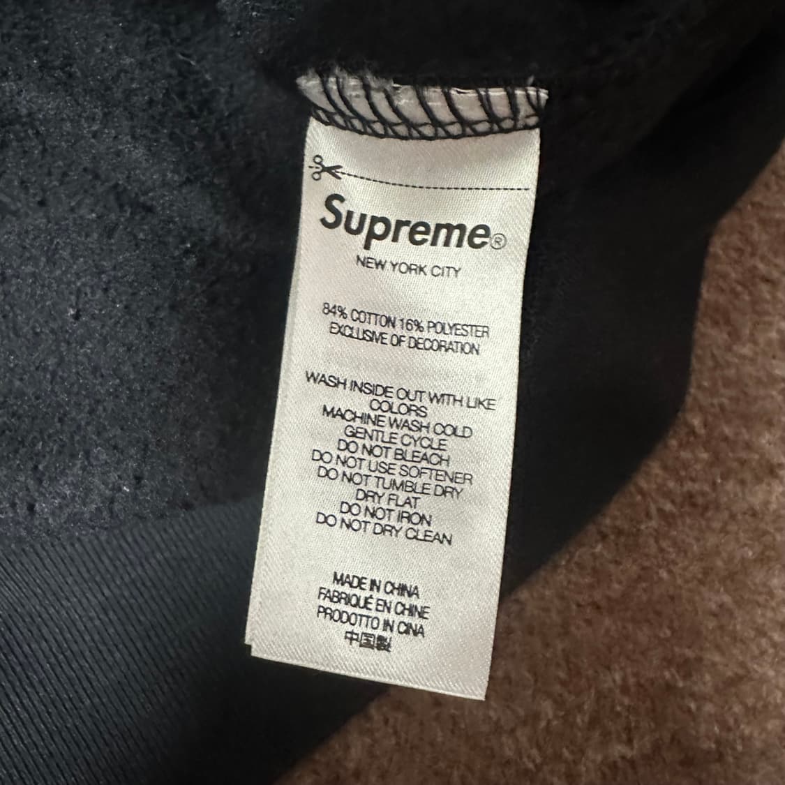 슈프림 컬리지에이트 패치워크 후드티 xl 상품이미지3