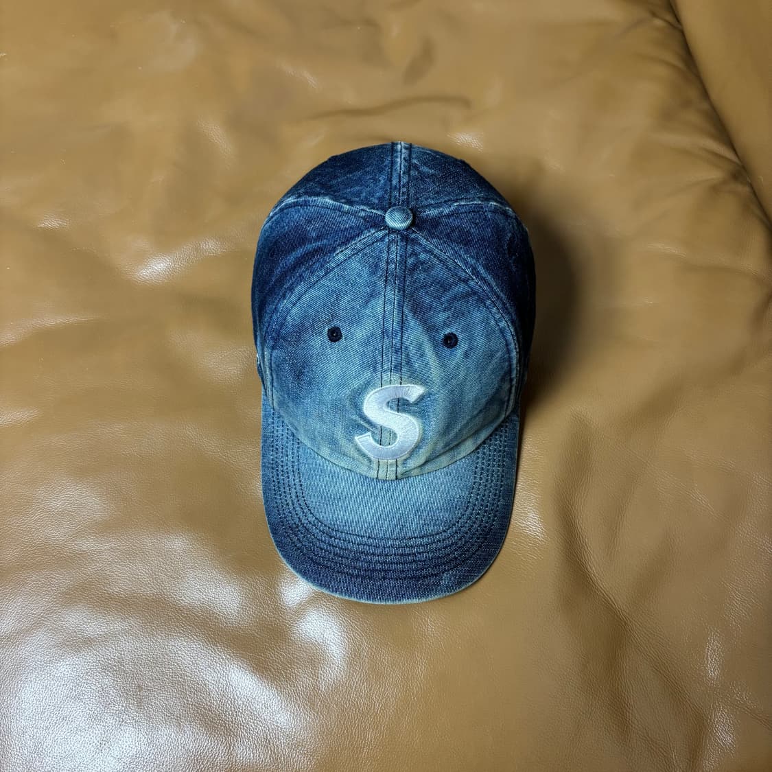 Supreme 슈프림 워시드 데님 S로고 6패널 볼캡 모자 (Denim) 상품이미지5