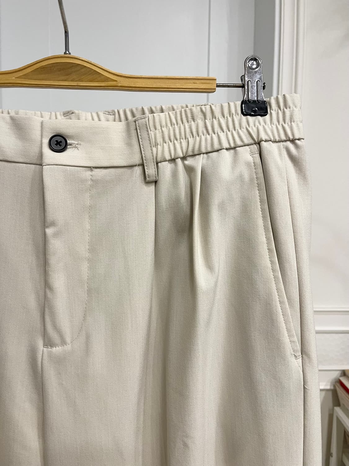 자라 투턱 아이보리 와이드 슬랙스 상품이미지2